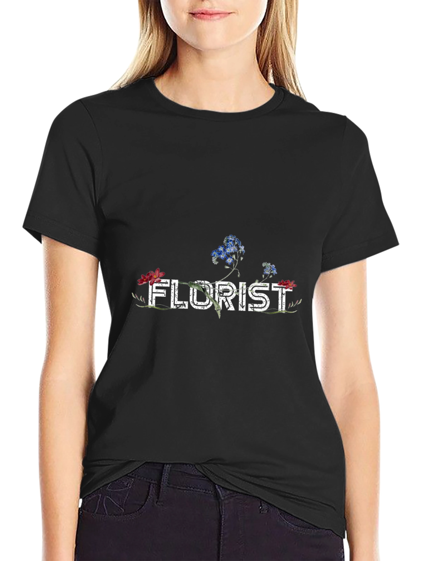 Floral Florist Graphic T-Shirt
