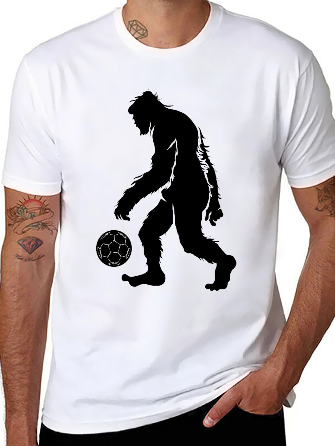 Bigfoot Soccer Graphic Tee - Black