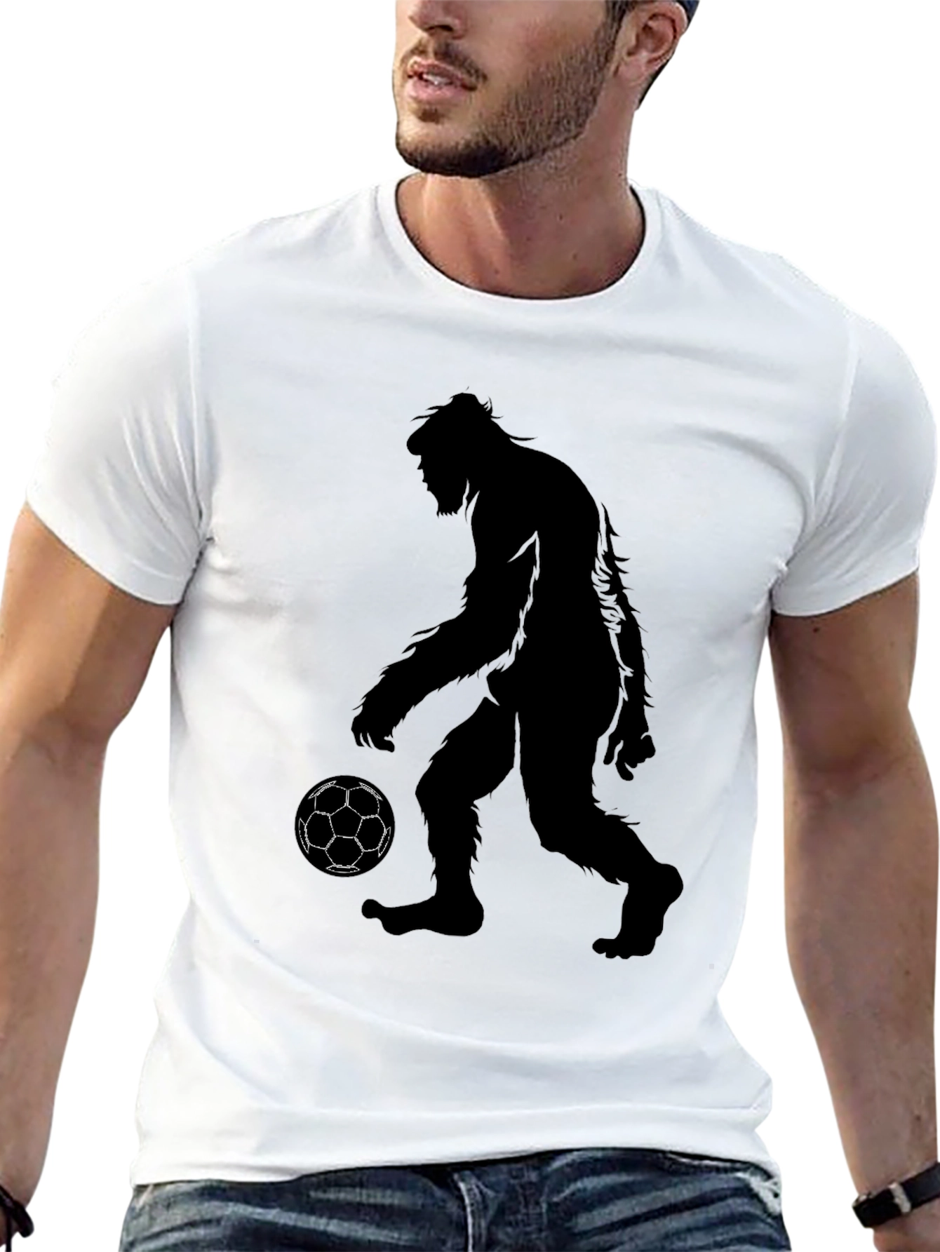 Bigfoot Soccer Graphic Tee - Black