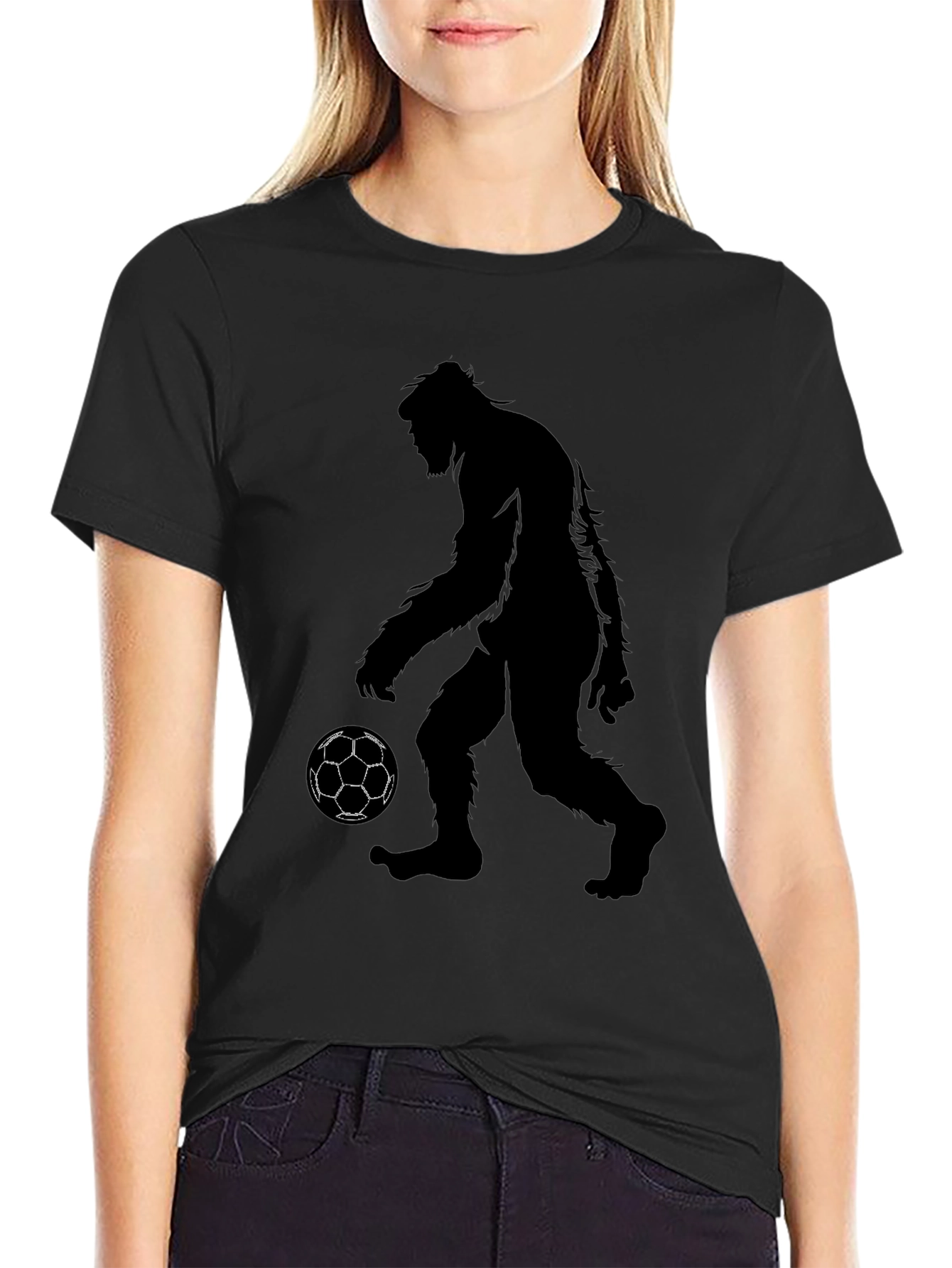 Bigfoot Soccer Graphic Tee - Black