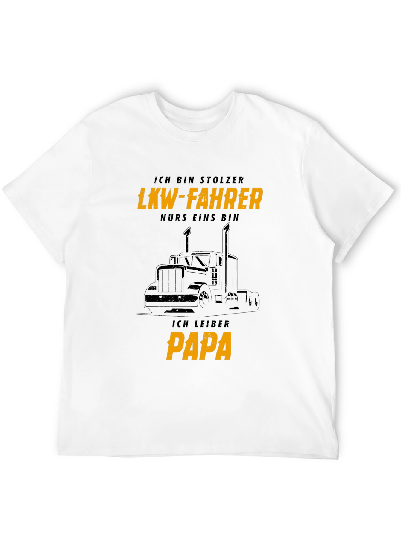 Proud LKW-Fahrer Papa Black T-Shirt