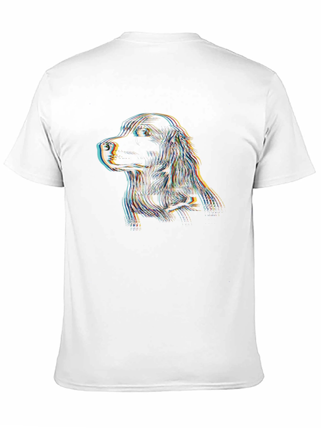 Dog Portrait Graphic Tee - Black