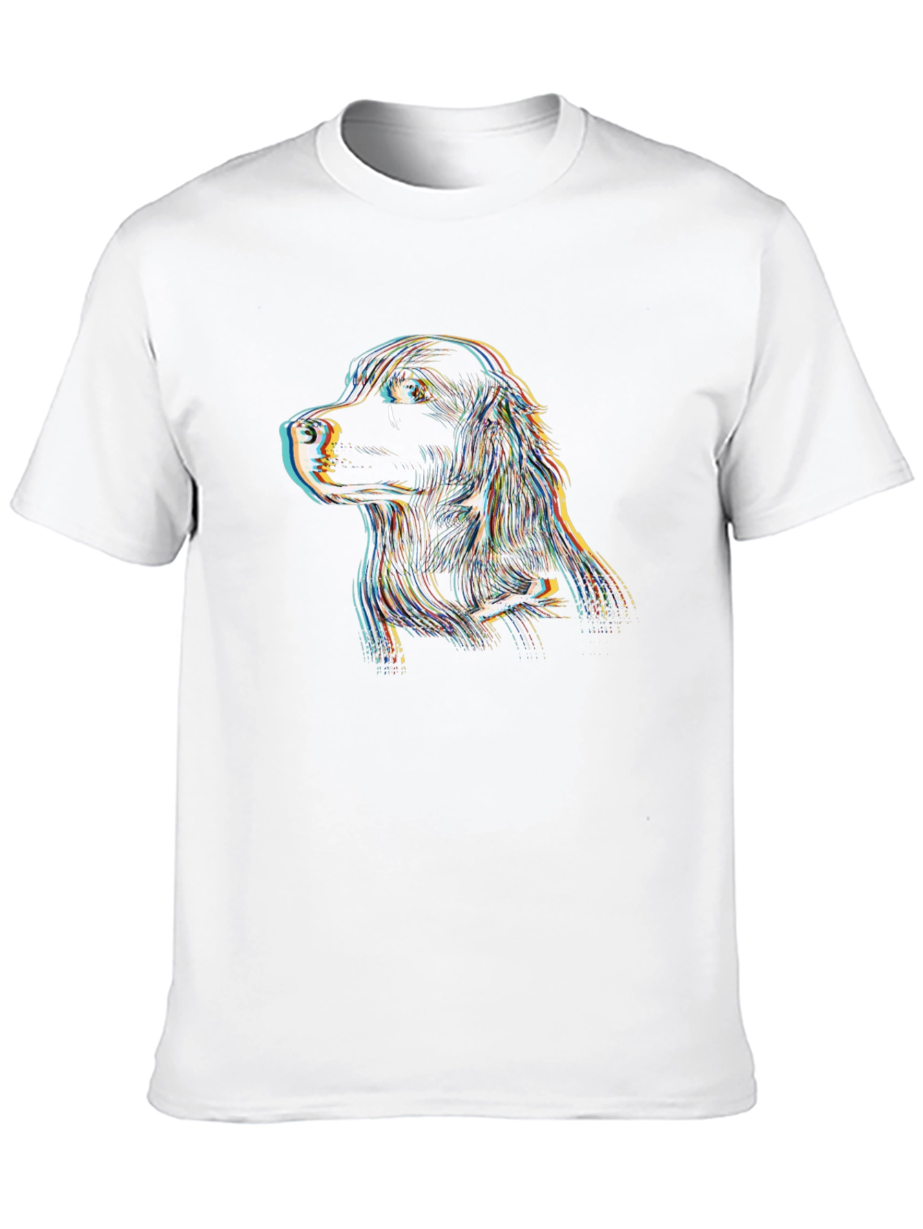 Dog Portrait Graphic Tee - Black