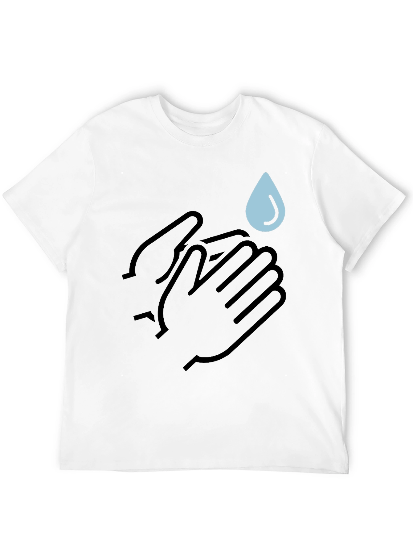 Wash Your Hands Black Tee