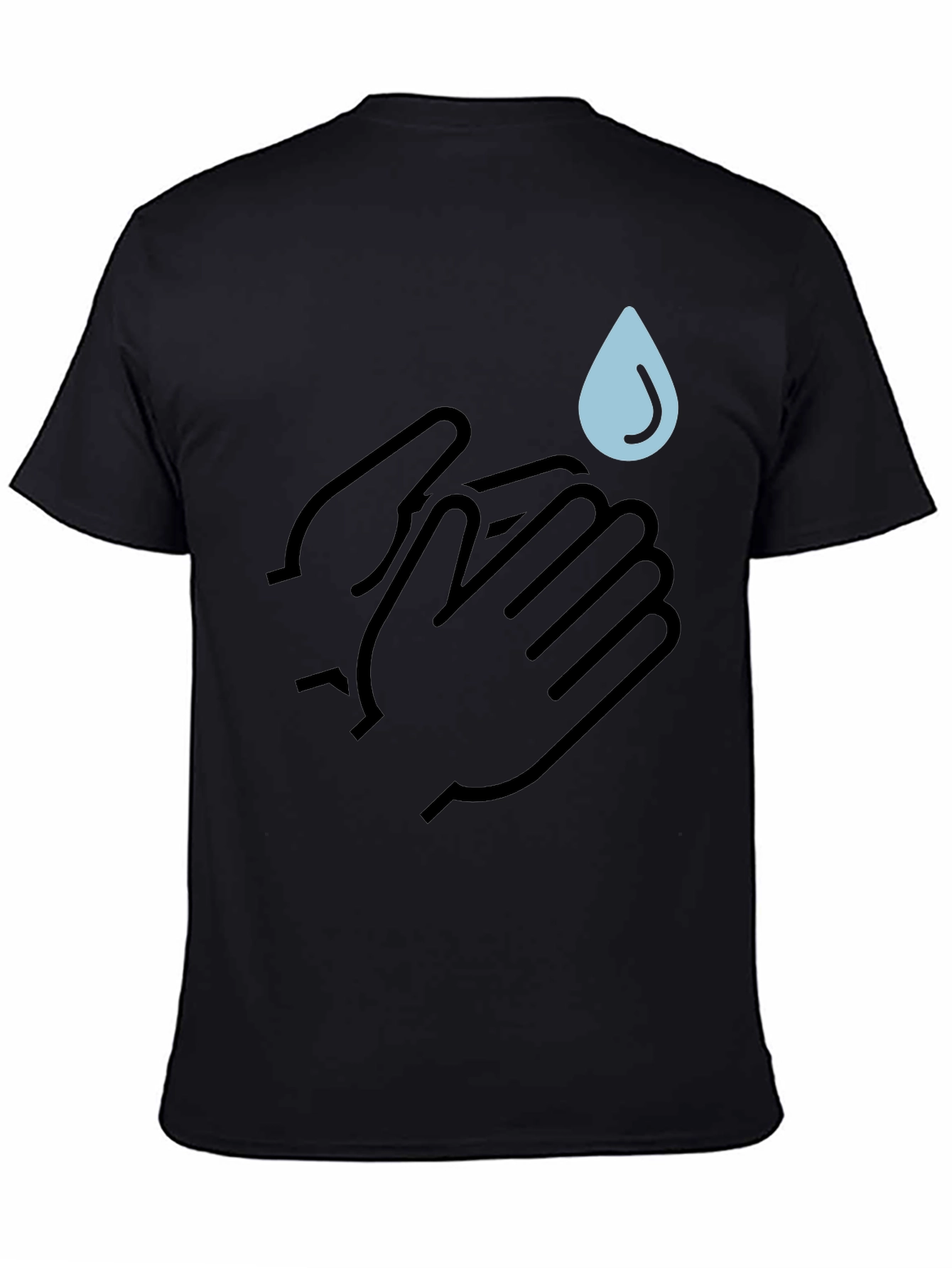 Wash Your Hands Black Tee