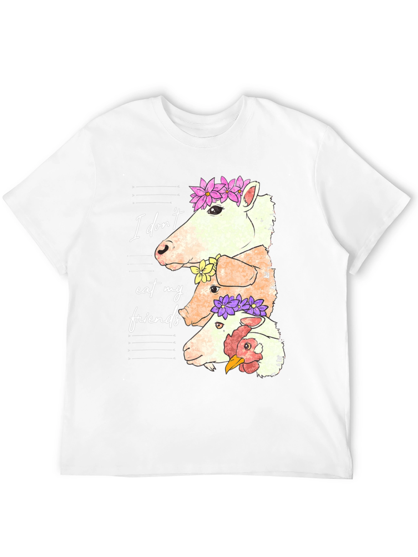 Vegan T-Shirt: I Dont Eat My Friends Tee