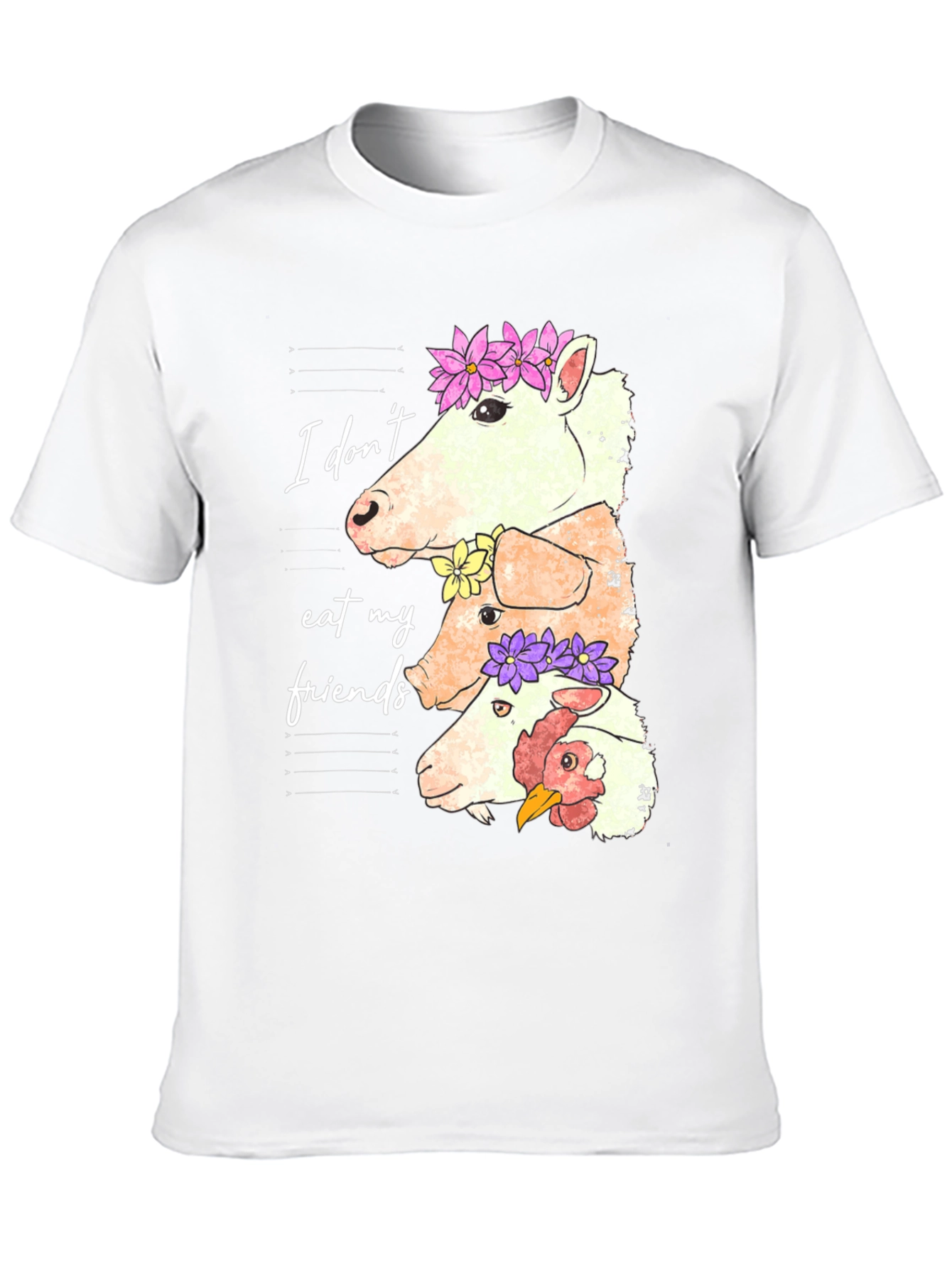 Vegan T-Shirt: I Dont Eat My Friends Tee