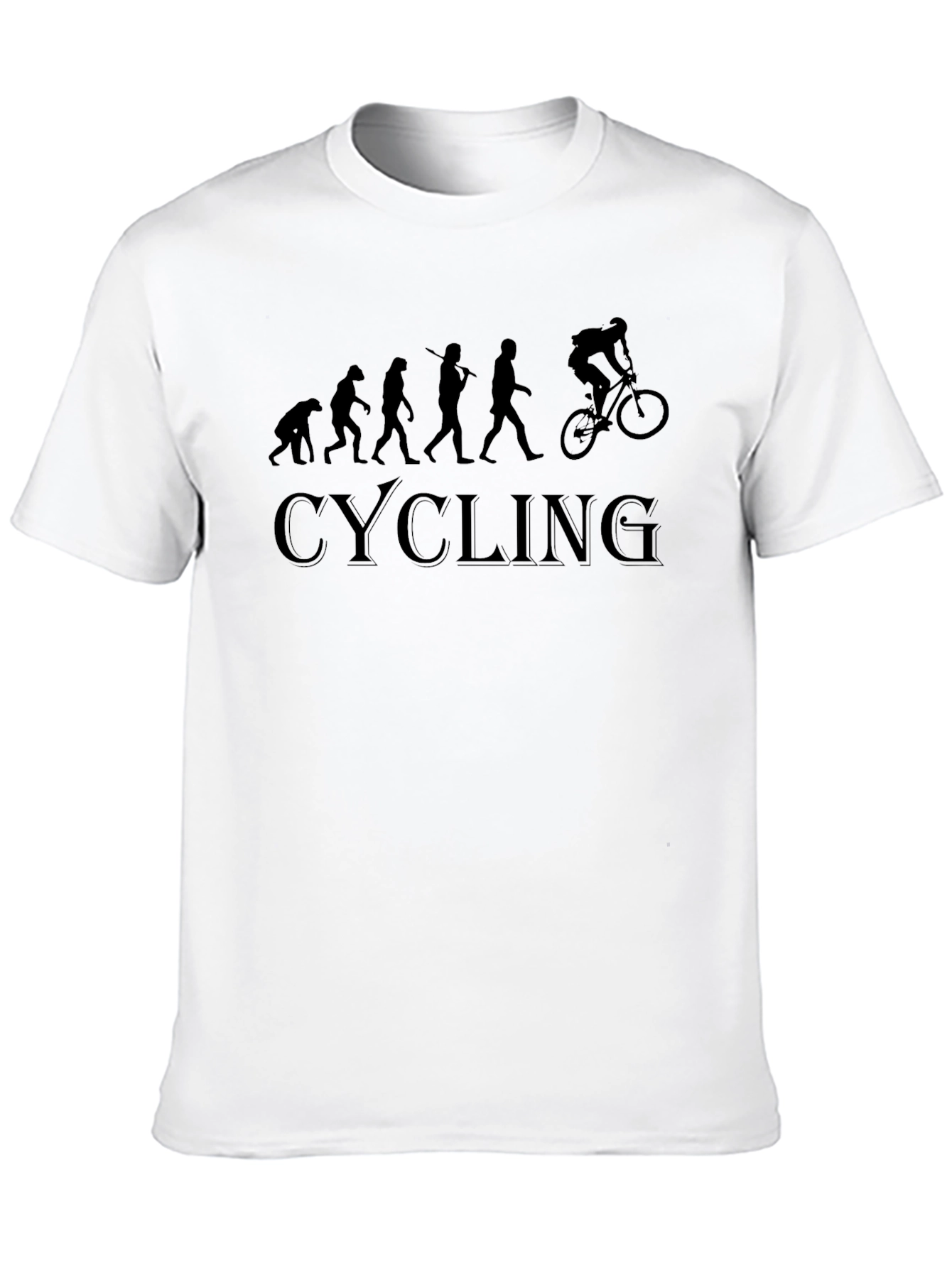 Cycling Evolution Black T-Shirt