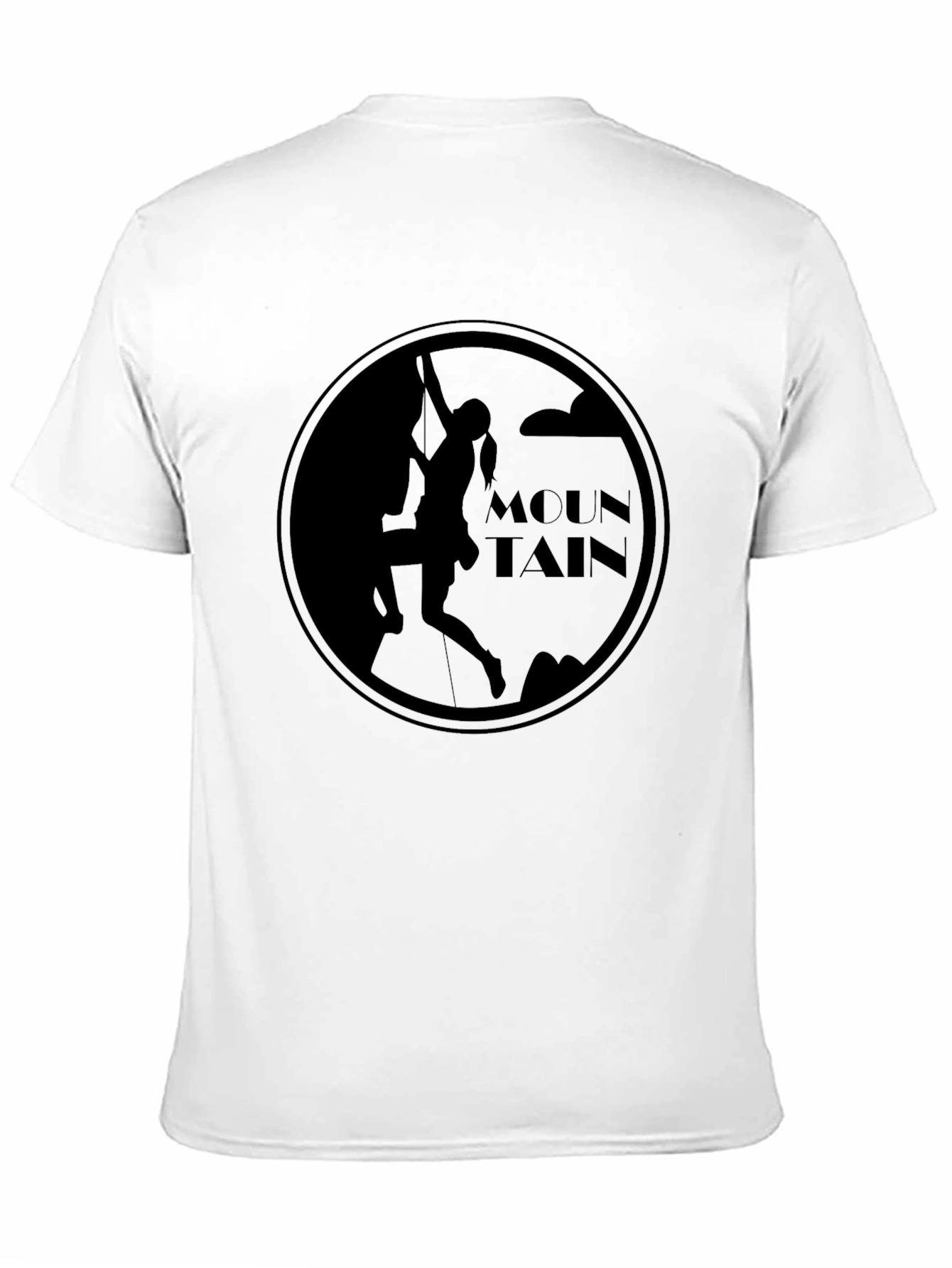 Mountain Climbing Graphic T-Shirt - Black