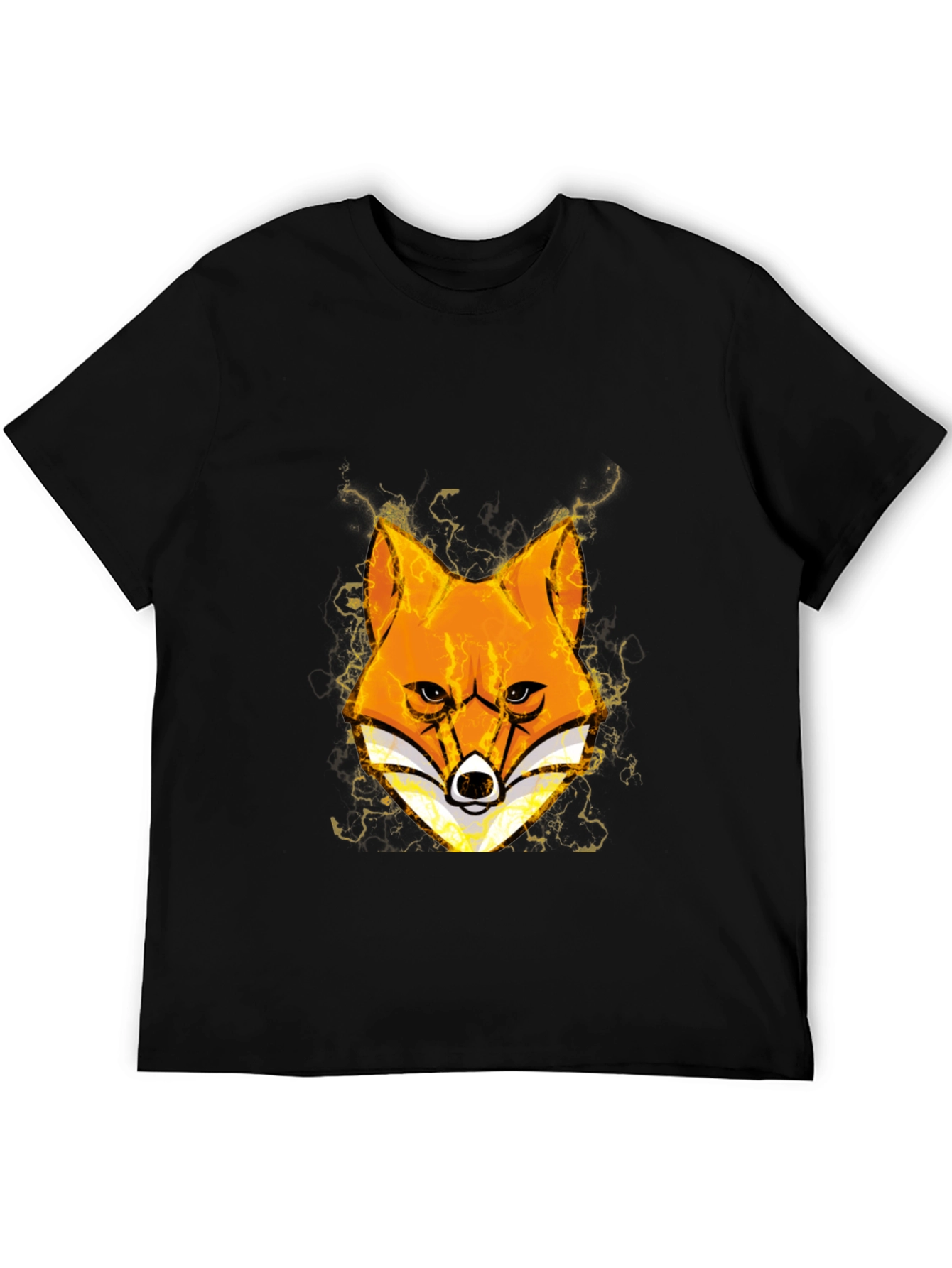 Fox Head Graphic Black T-Shirt