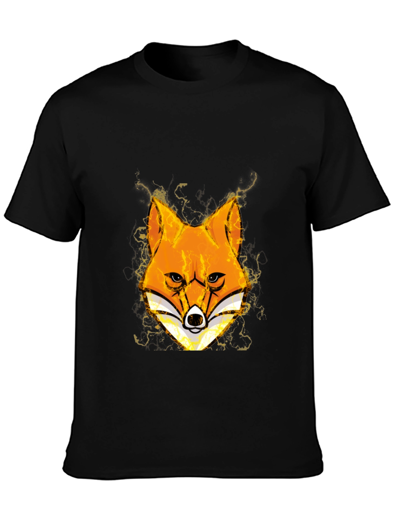 Fox Head Graphic Black T-Shirt