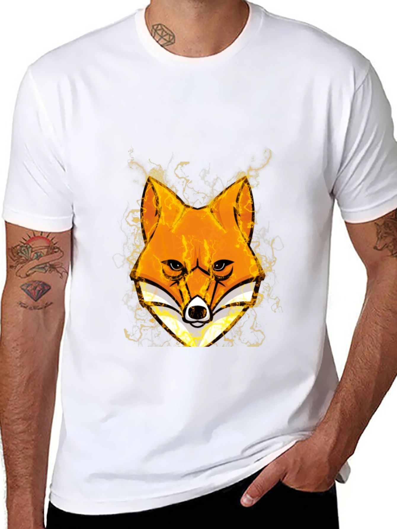 Fox Head Graphic Black T-Shirt