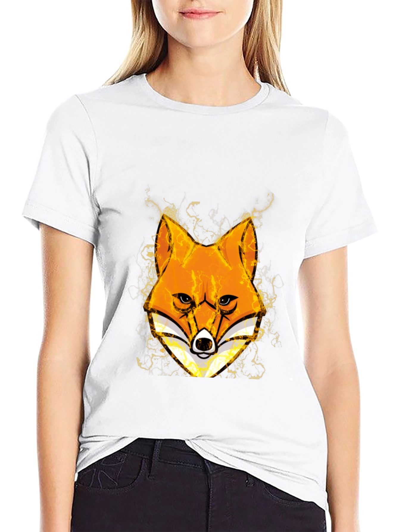 Fox Head Graphic Black T-Shirt