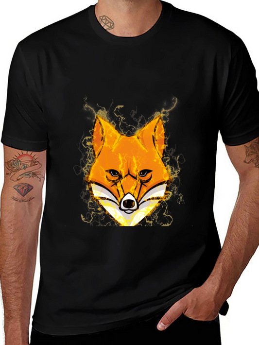 Fox Head Graphic Black T-Shirt