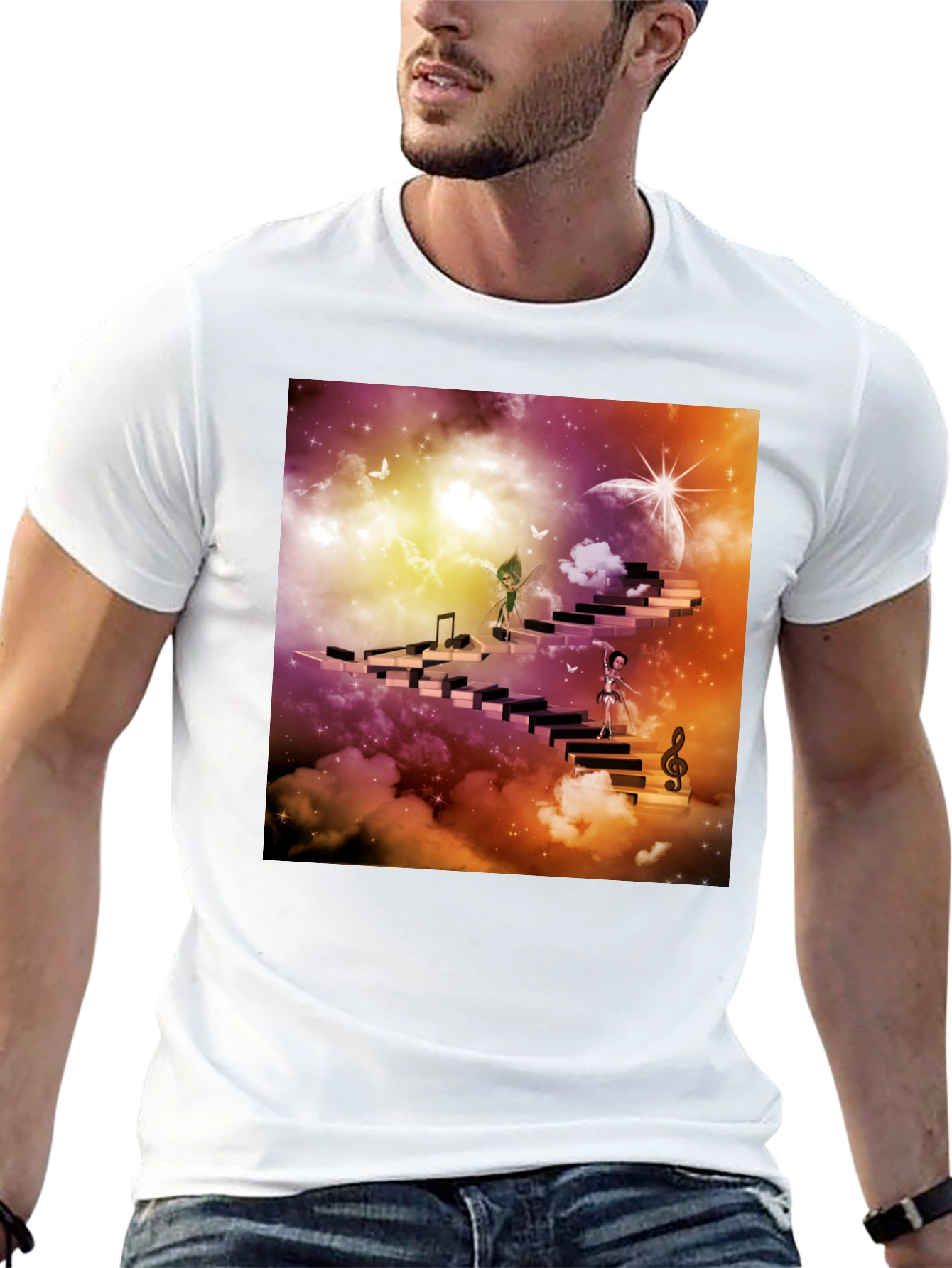 Fantasy Music Stairway T-Shirt