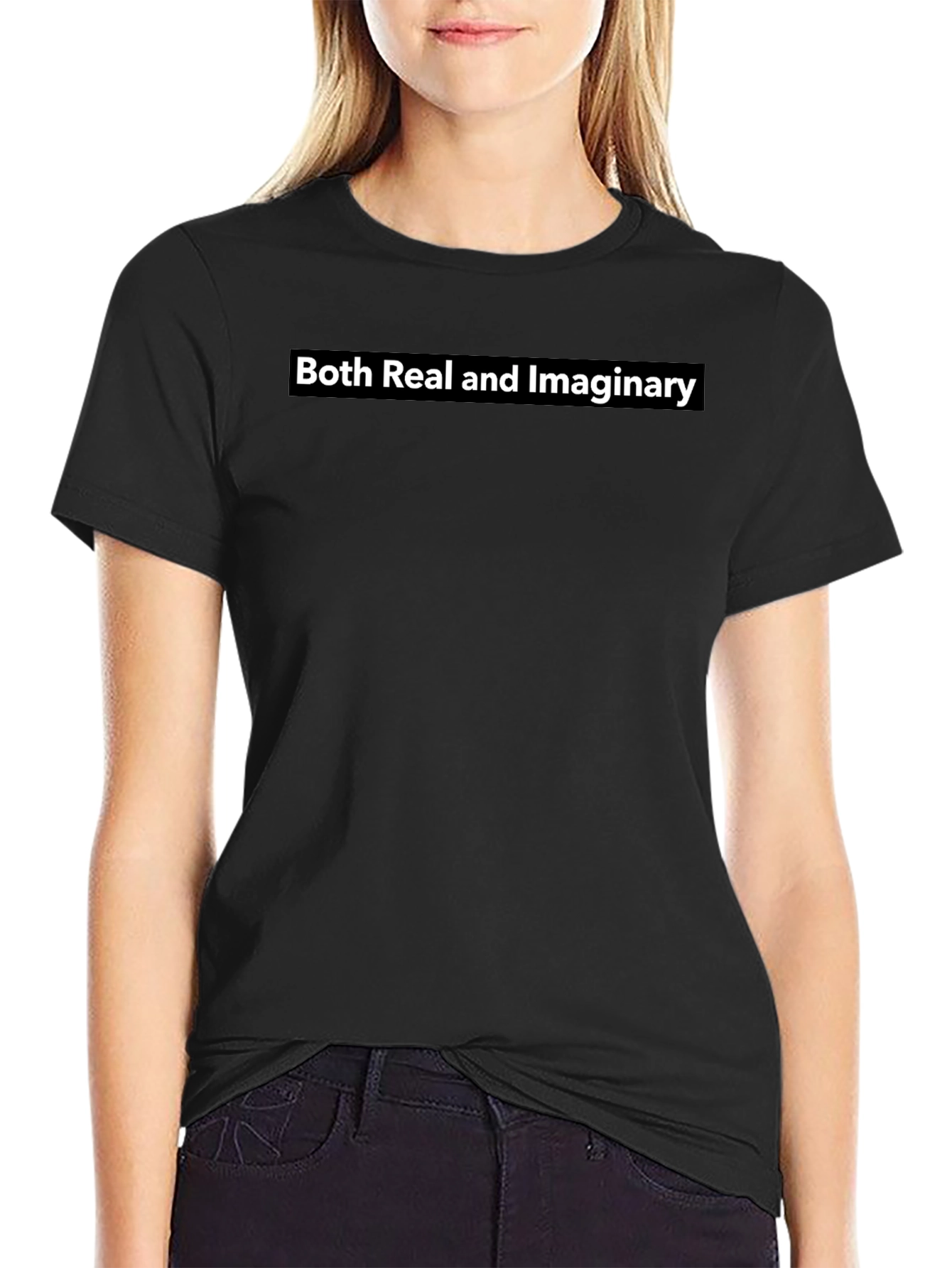 Both Real and Imaginary Black T-Shirt