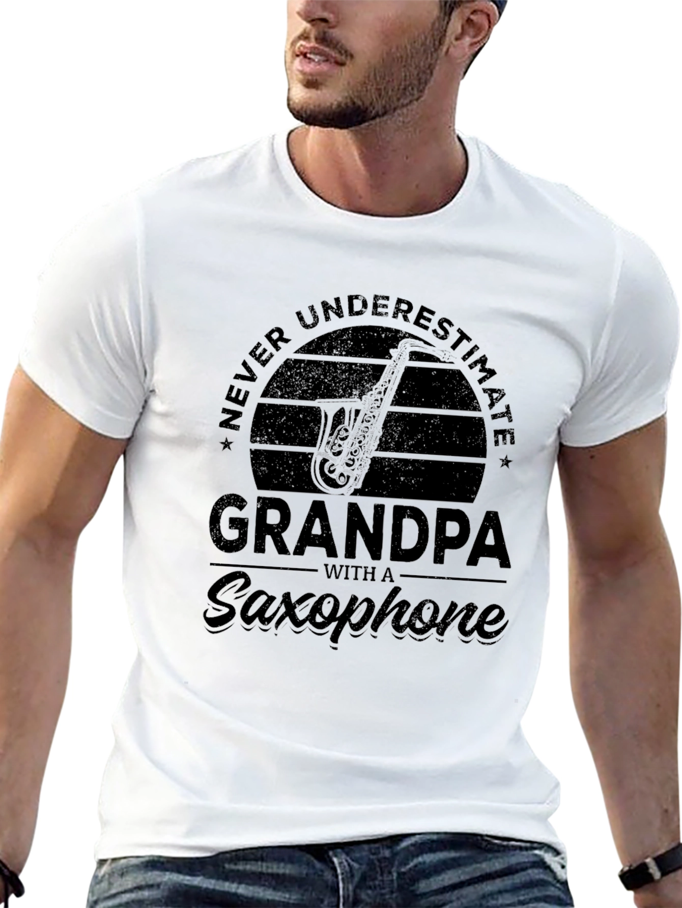 Grandpa With A Saxophone T-Shirt