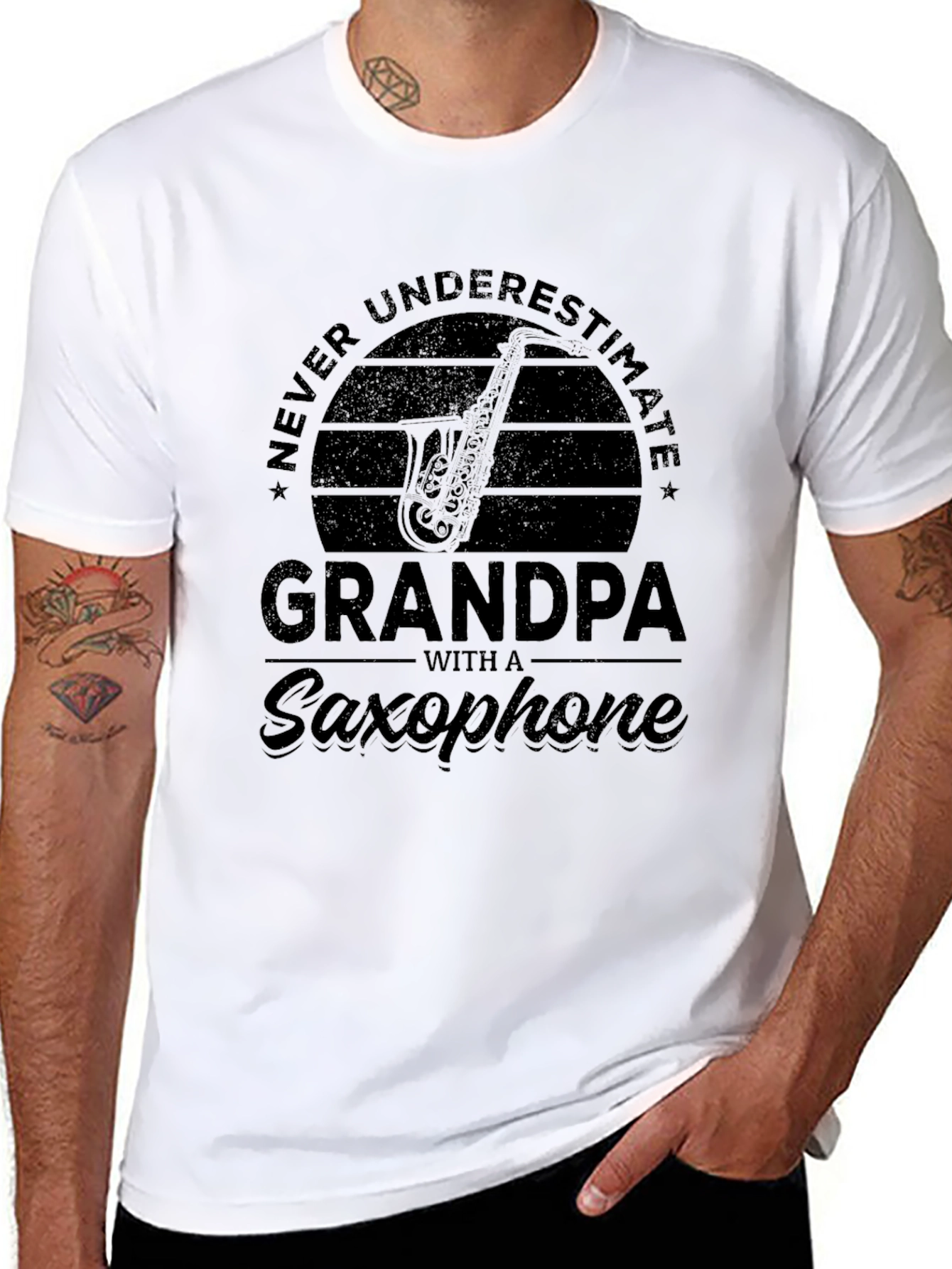 Grandpa With A Saxophone T-Shirt