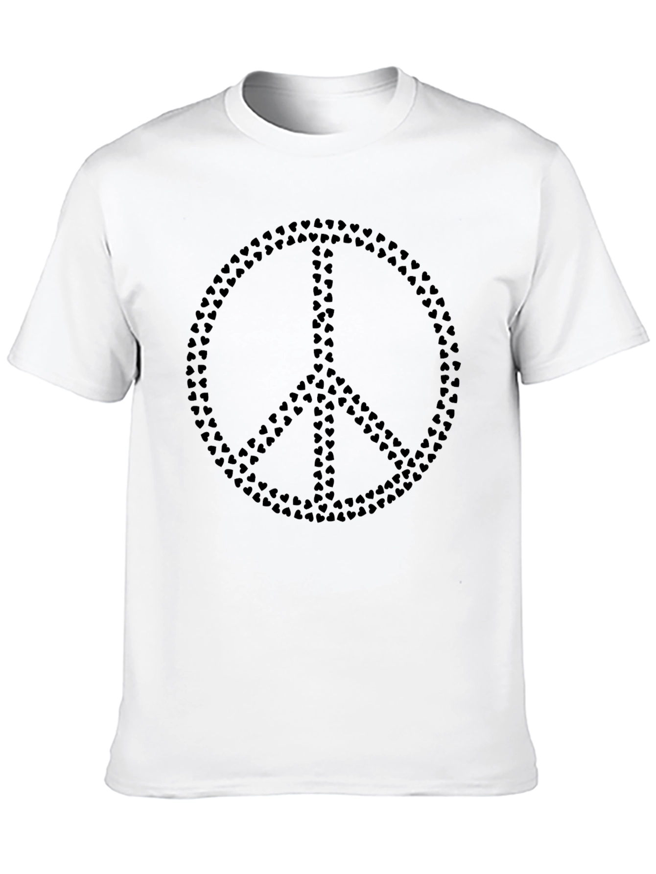 Heart Peace Sign Black T-Shirt