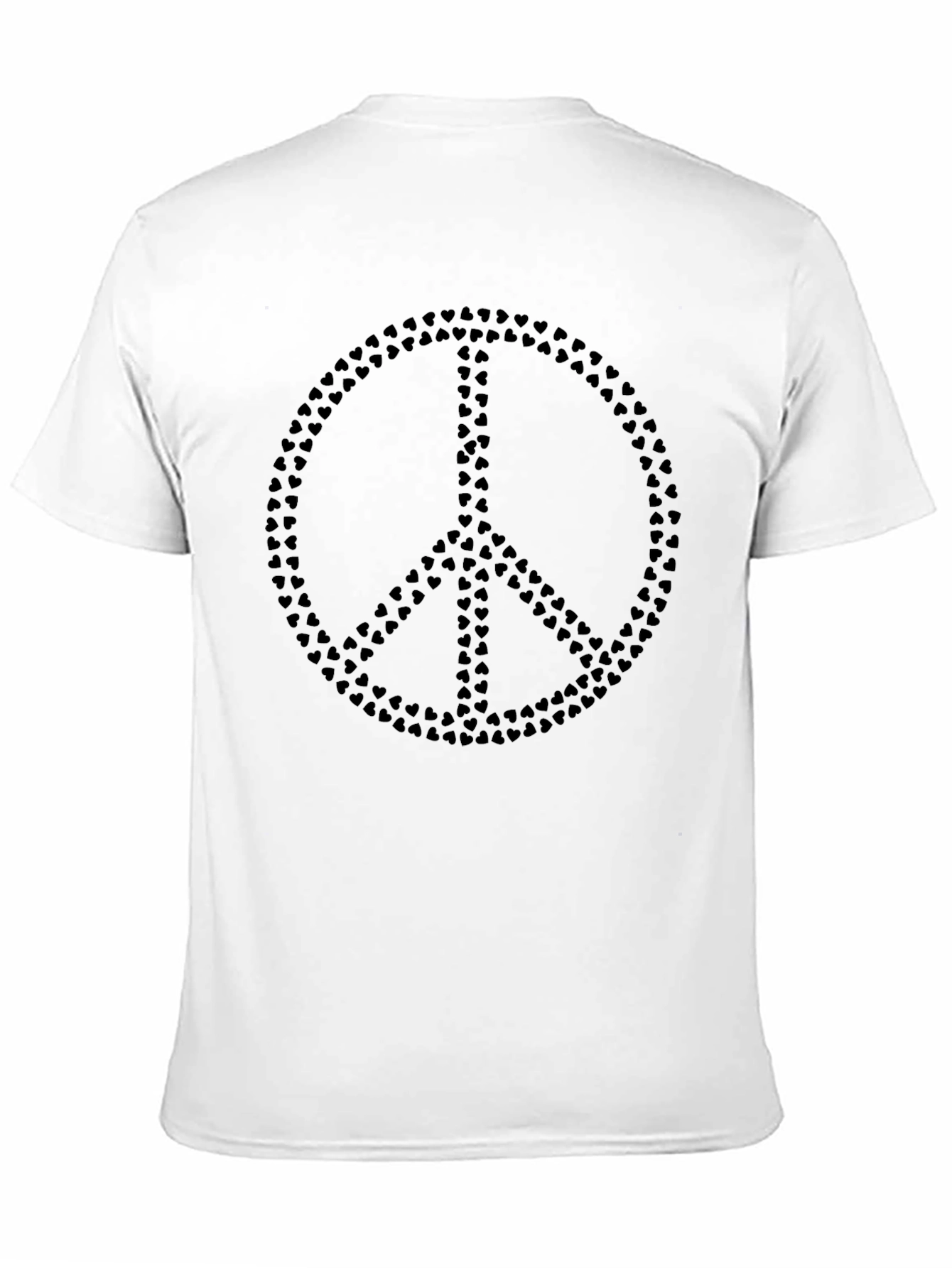 Heart Peace Sign Black T-Shirt