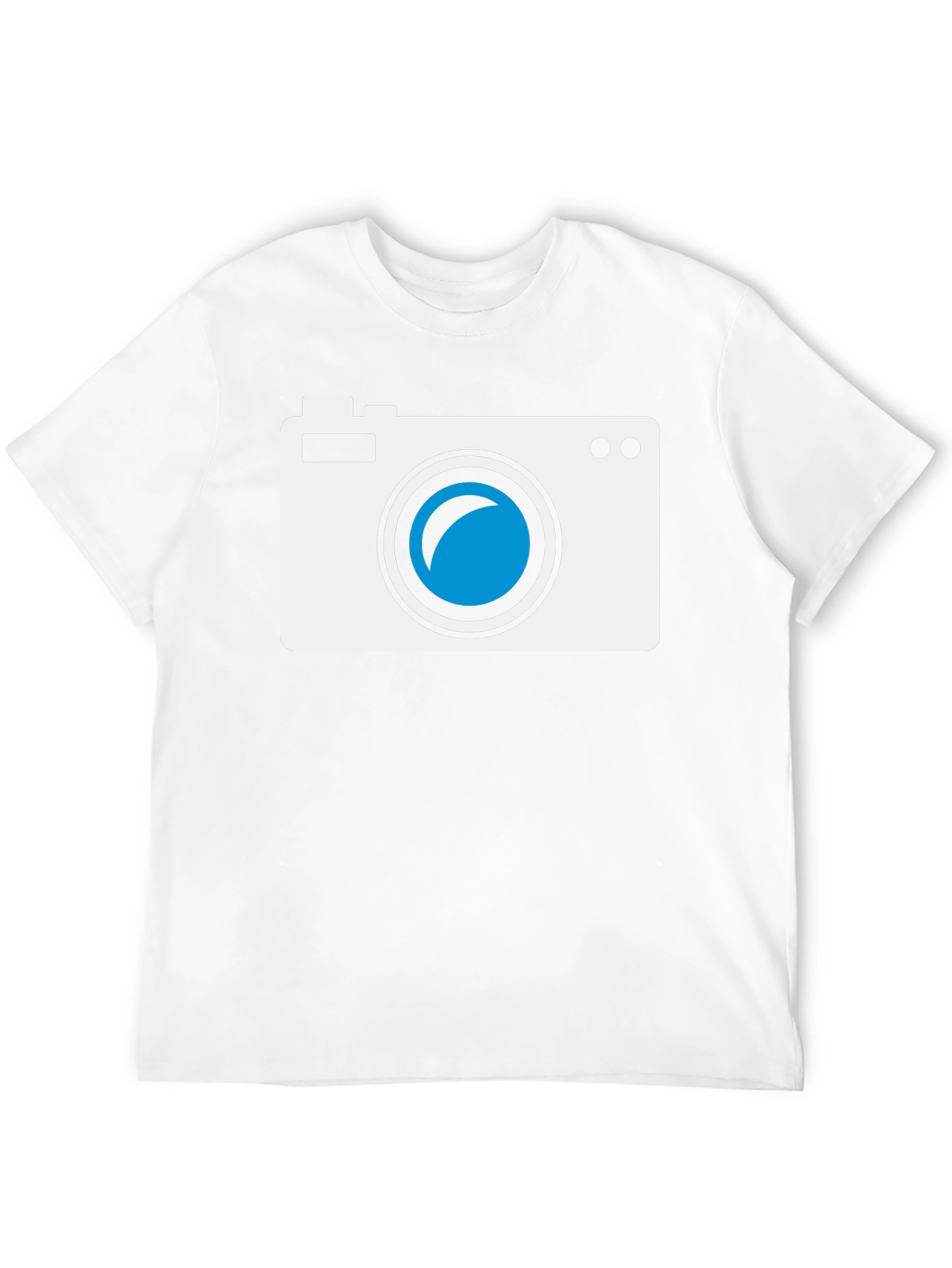 Camera Graphic Tee - Black Cotton T-Shirt