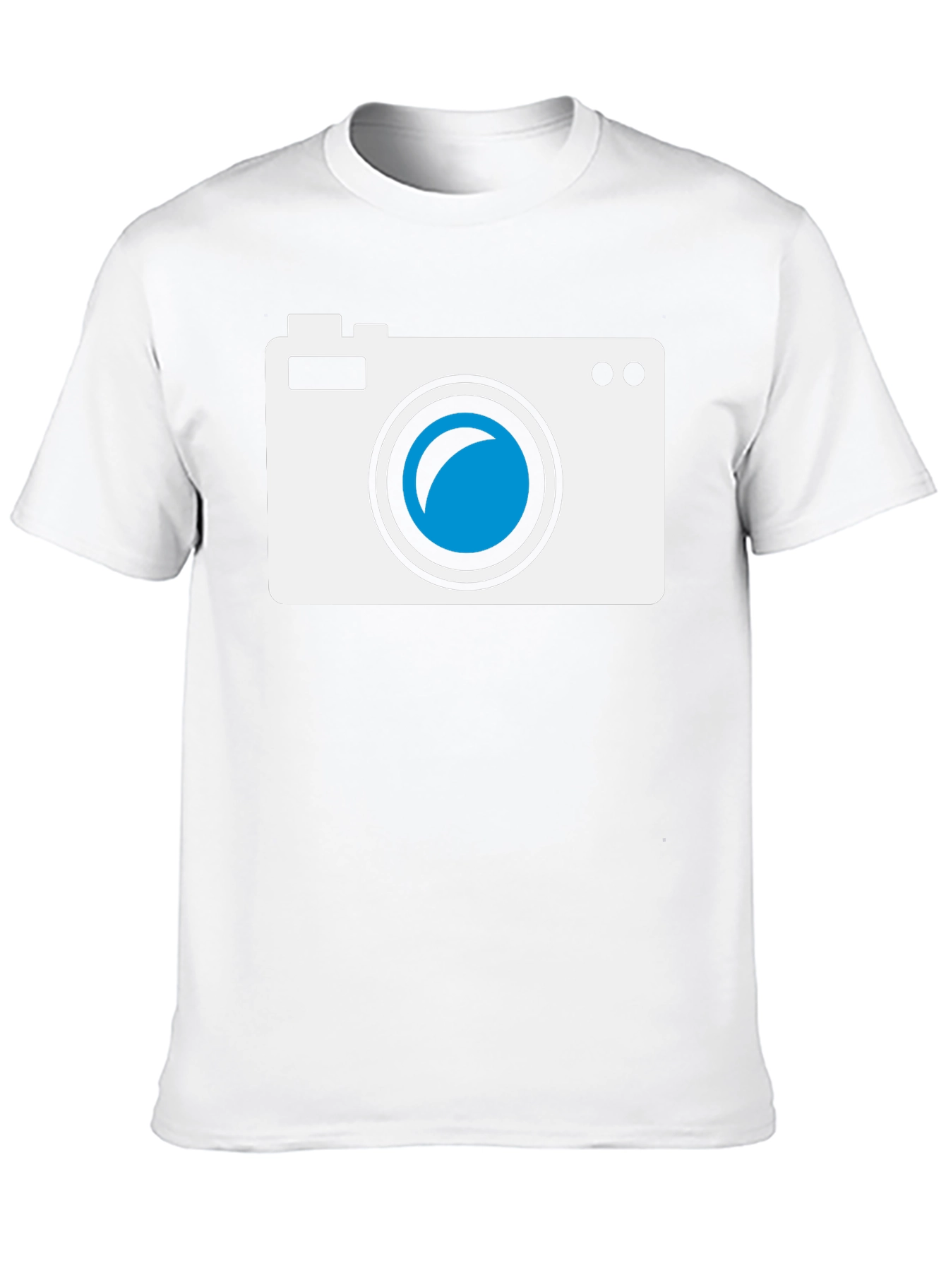 Camera Graphic Tee - Black Cotton T-Shirt
