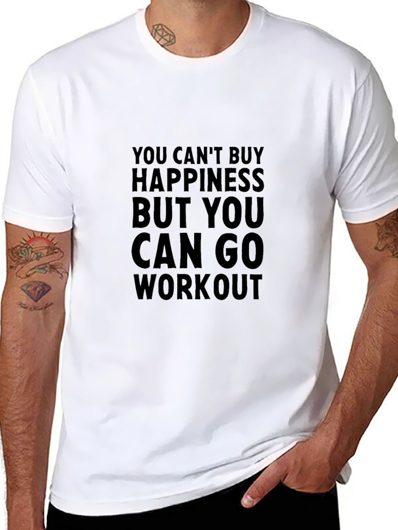 Workout Motivation Black T-Shirt