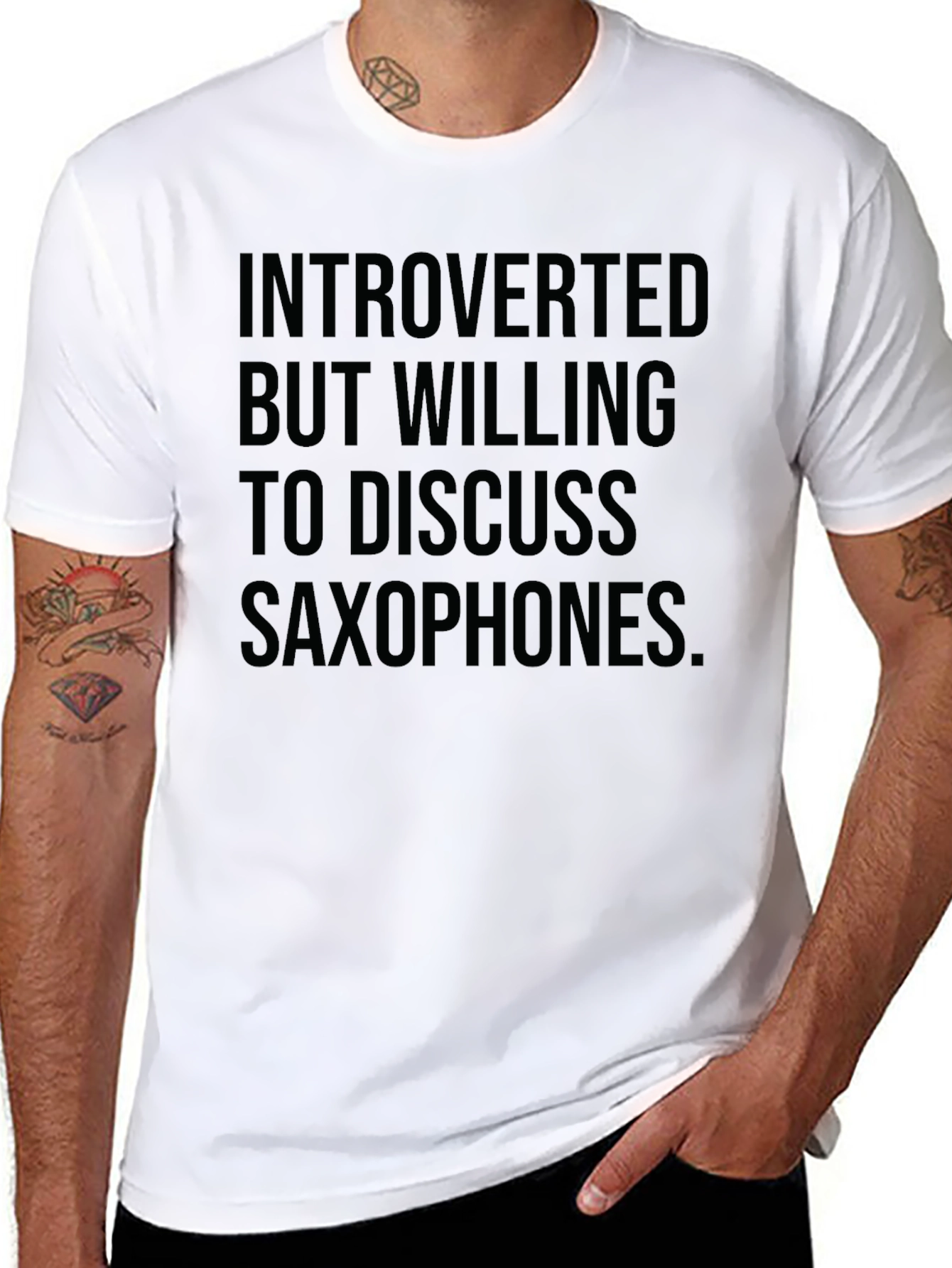 Introverted Saxophone T-Shirt