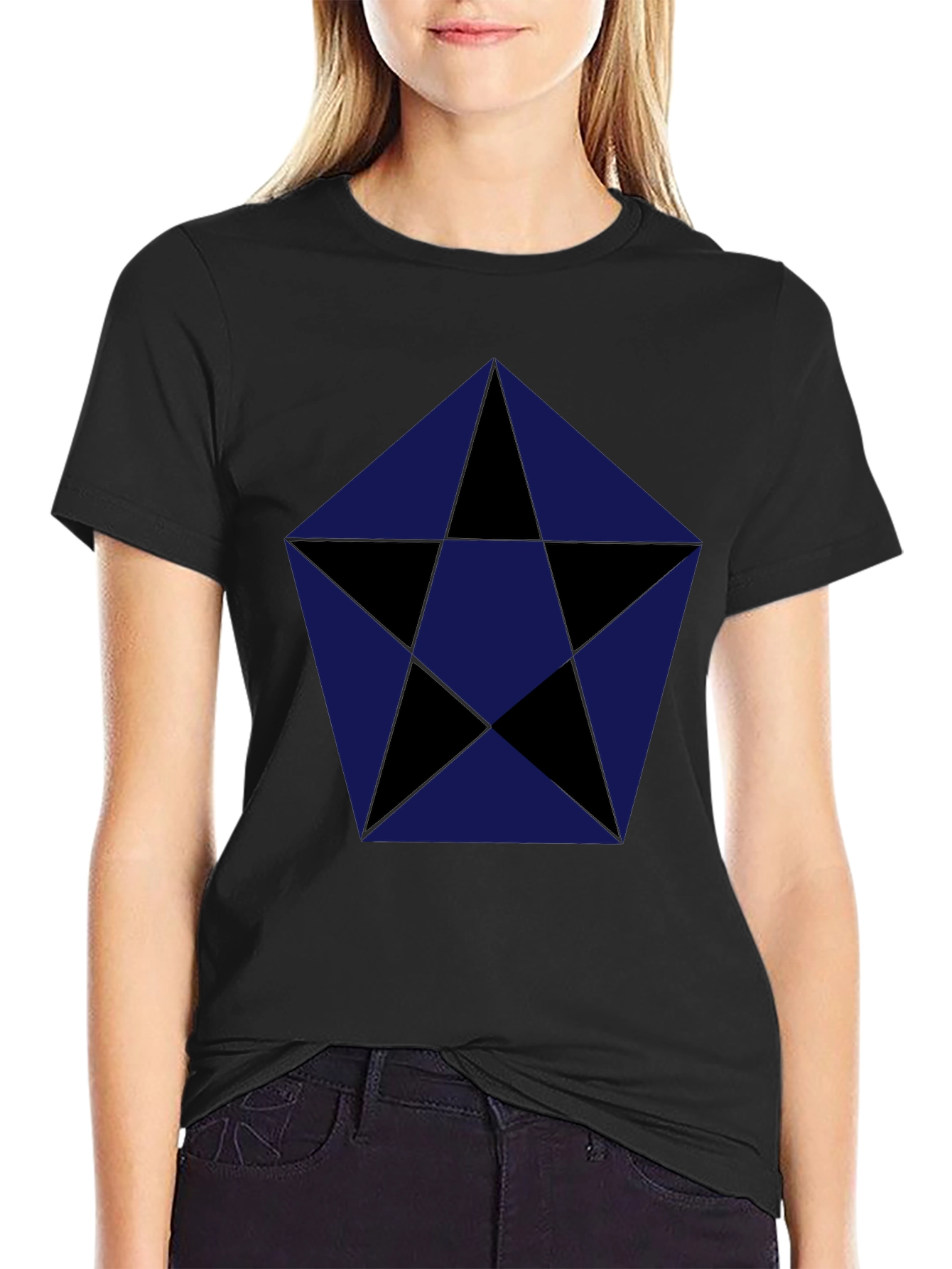Geometric Star T-Shirt - Modern Design Tee