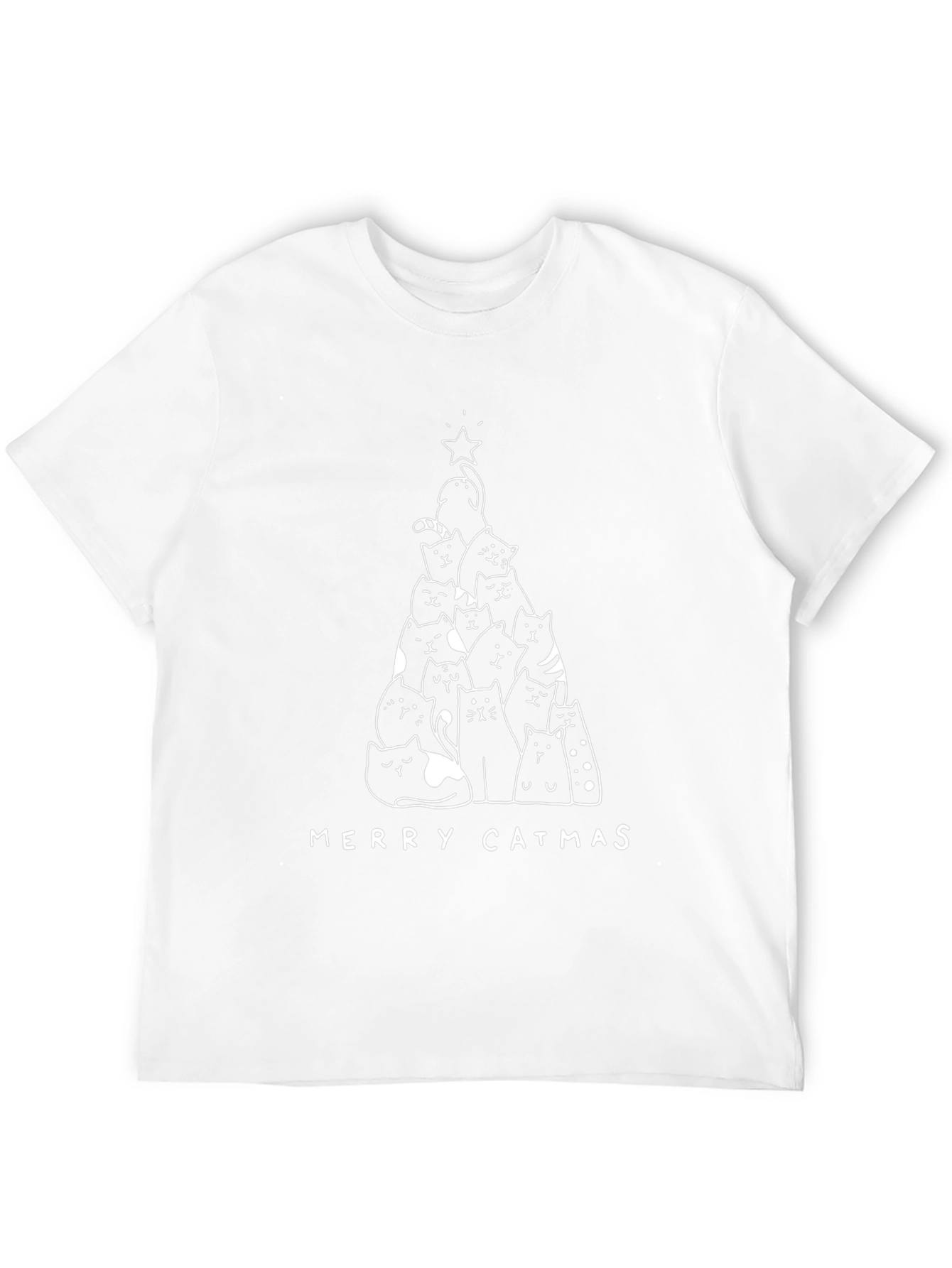 Merry Catmas T-Shirt - Black