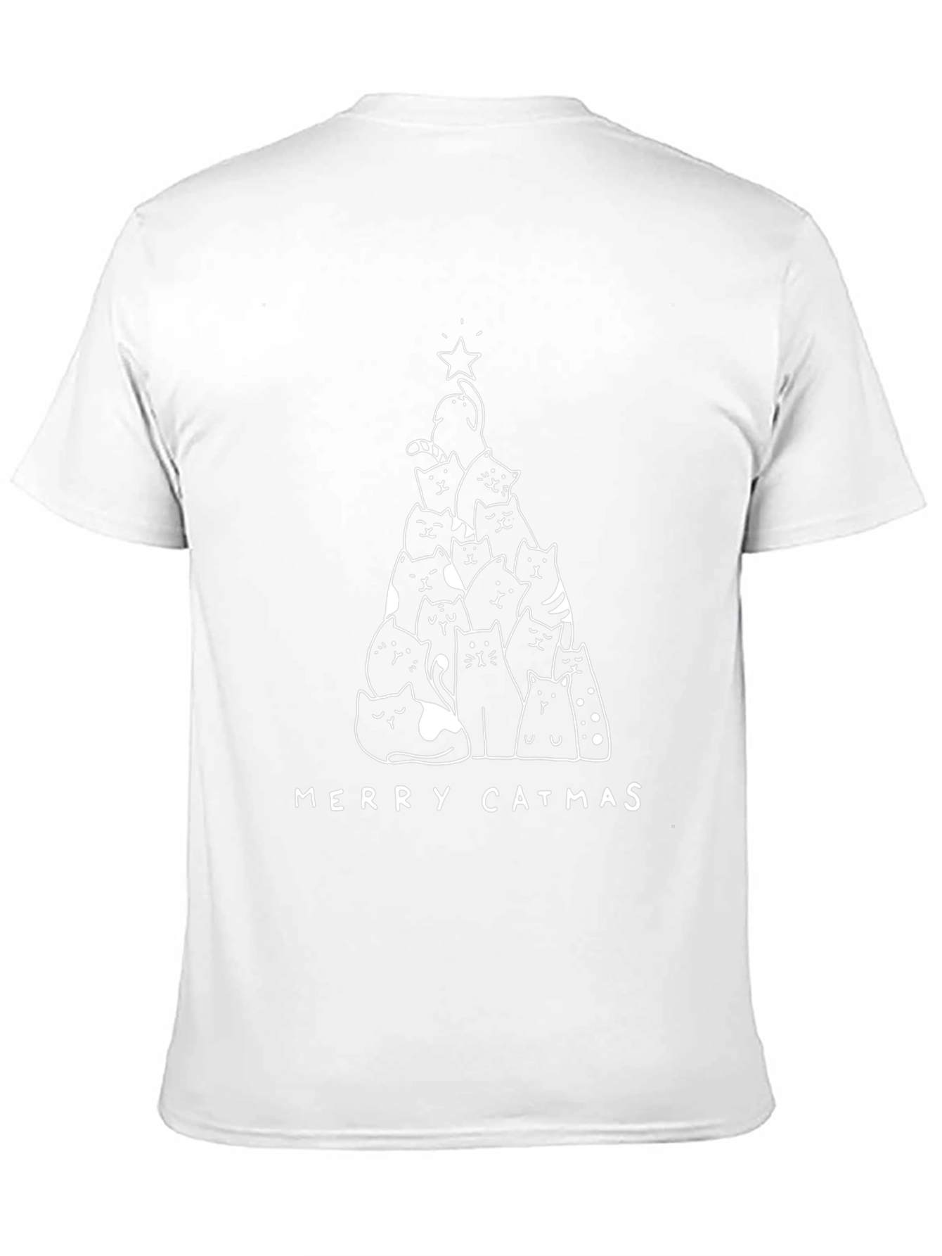 Merry Catmas T-Shirt - Black