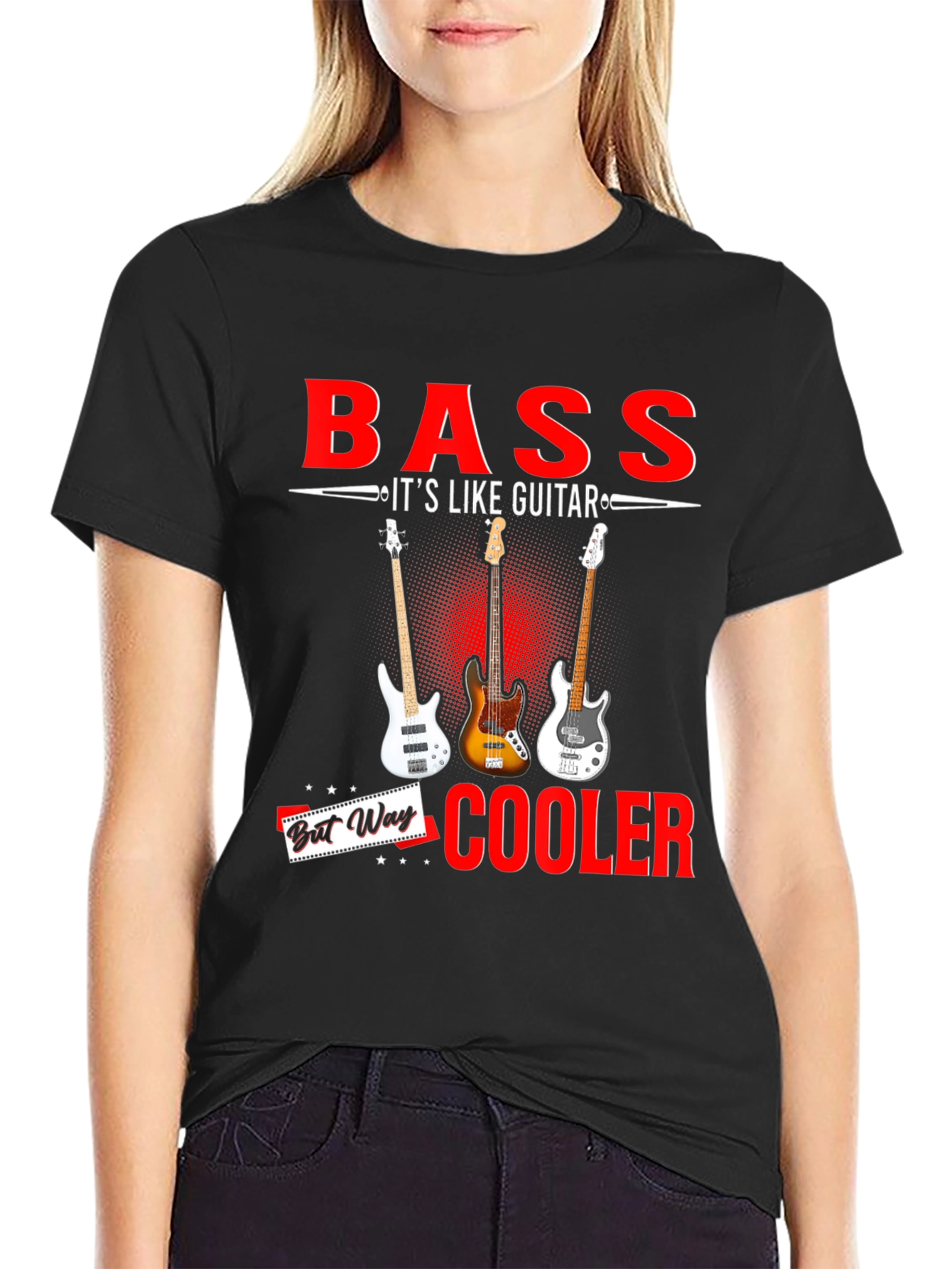 Bass is Cooler Than Guitar T-Shirt