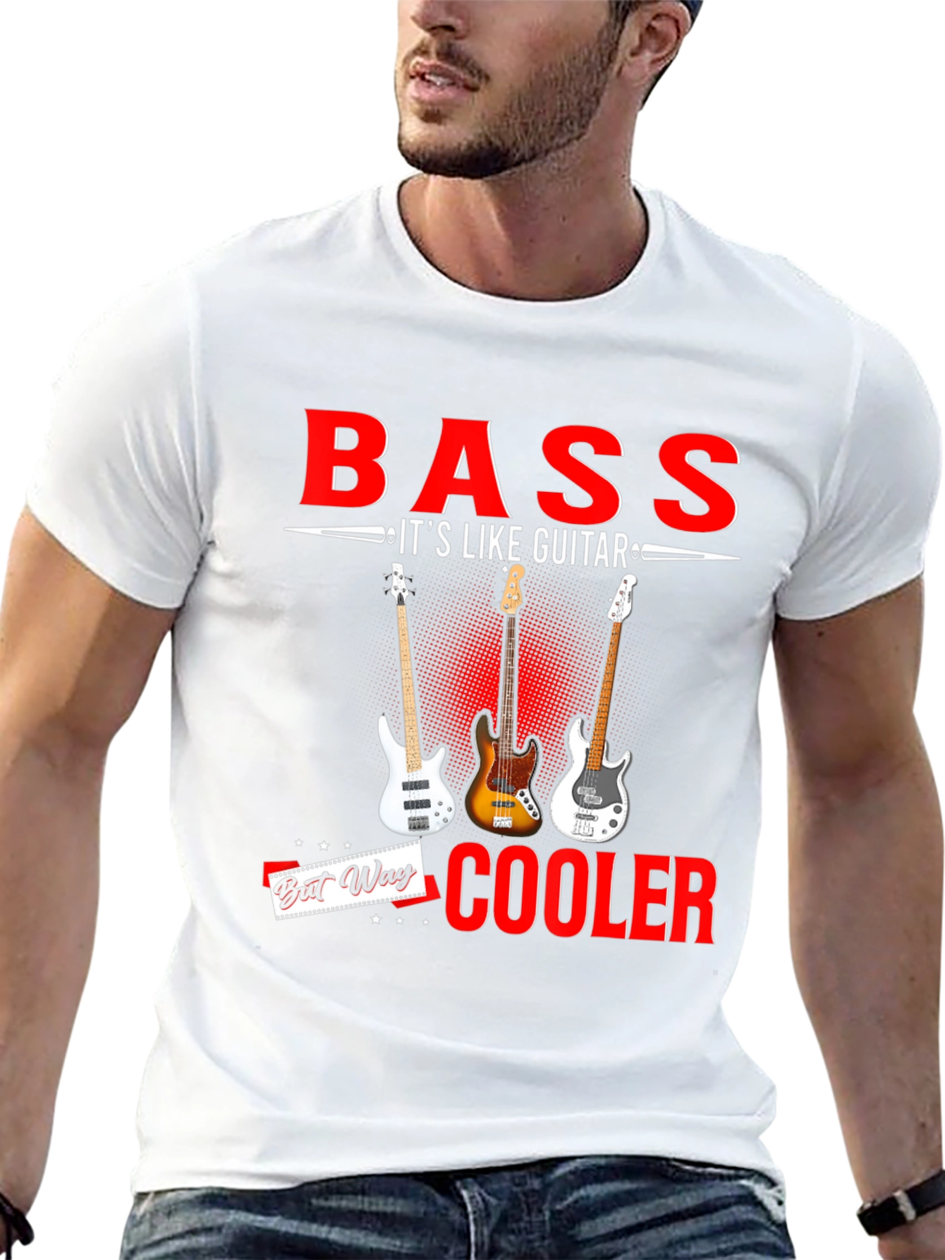 Bass is Cooler Than Guitar T-Shirt