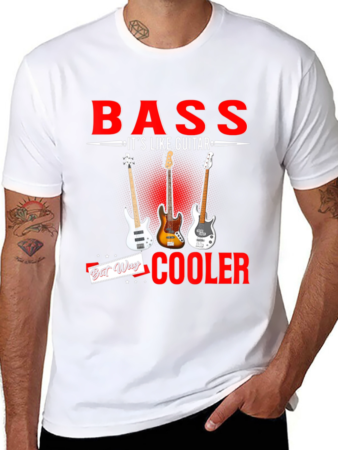 Bass is Cooler Than Guitar T-Shirt