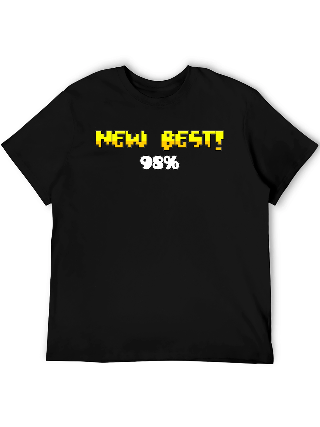Pixel Perfect New Best! 98% Black T-Shirt