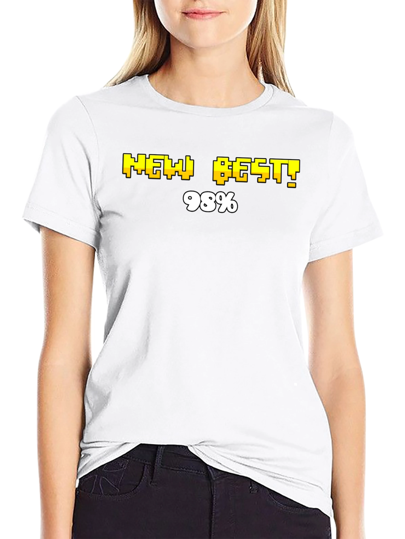 Pixel Perfect New Best! 98% Black T-Shirt