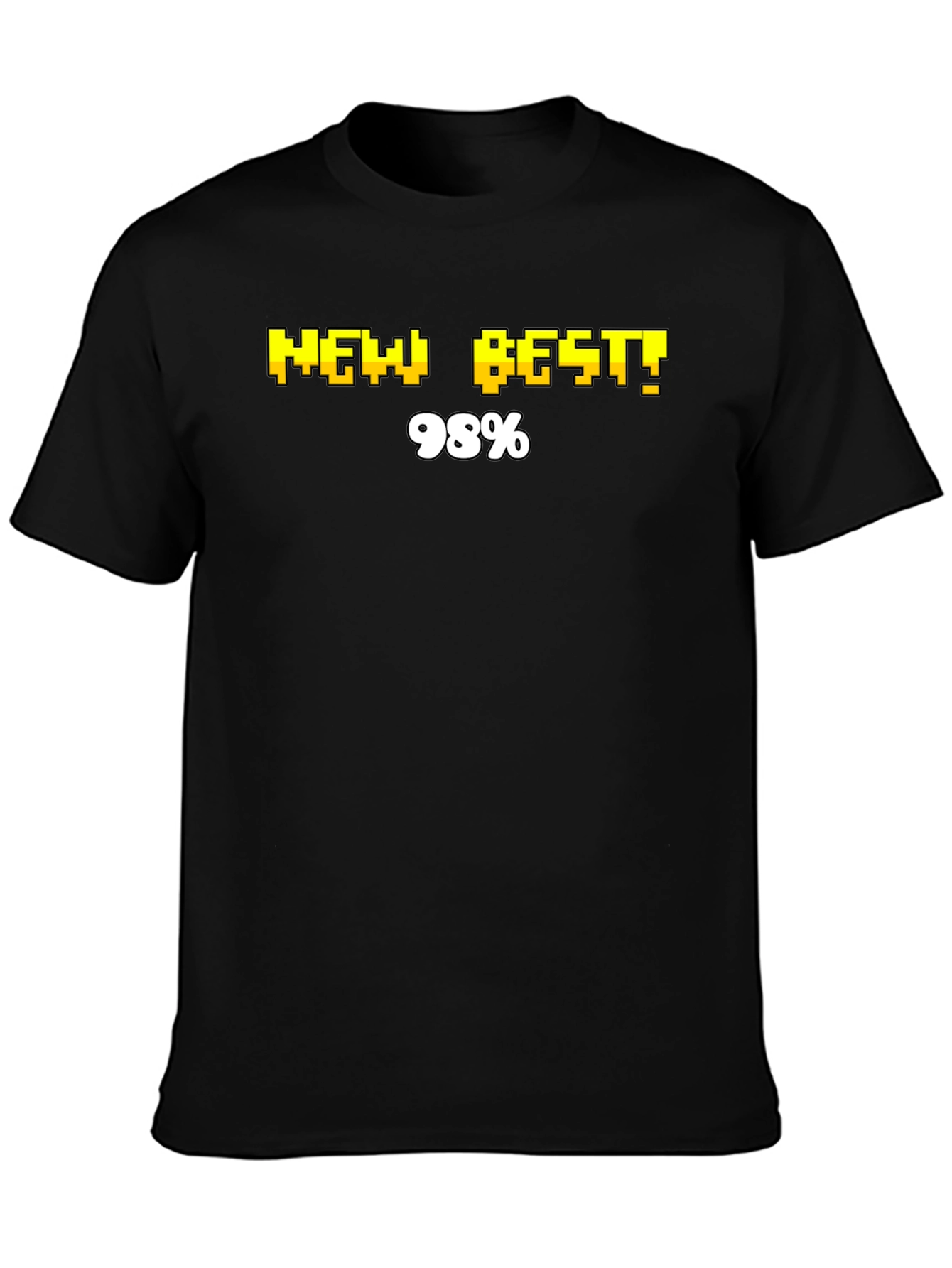 Pixel Perfect New Best! 98% Black T-Shirt