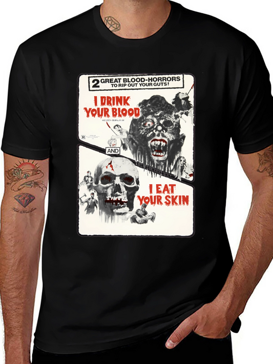 I Drink Your Blood/I Eat Your Skin Horror T-Shirt