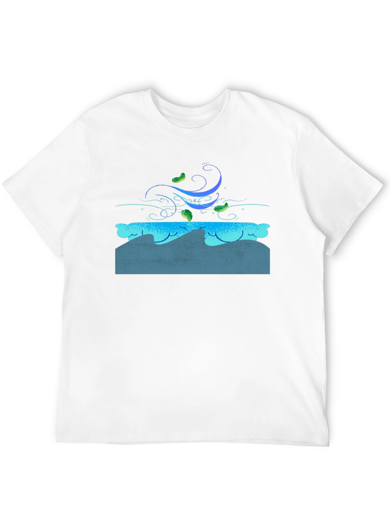 Wind & Waves Graphic Black T-Shirt
