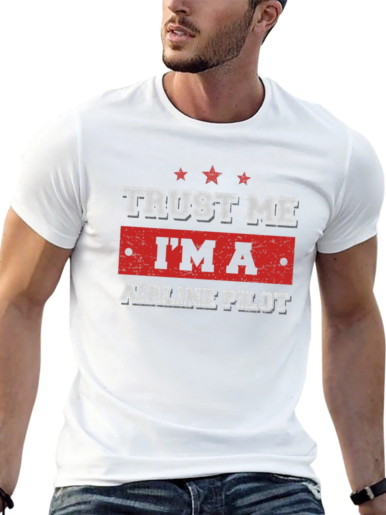 Trust Me Im A Airline Pilot Black Tee