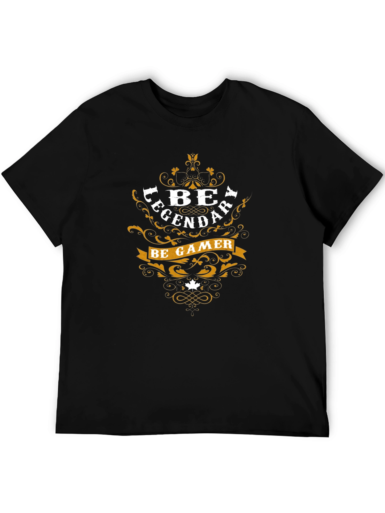 Be Legendary Be Gamer Black Graphic Tee