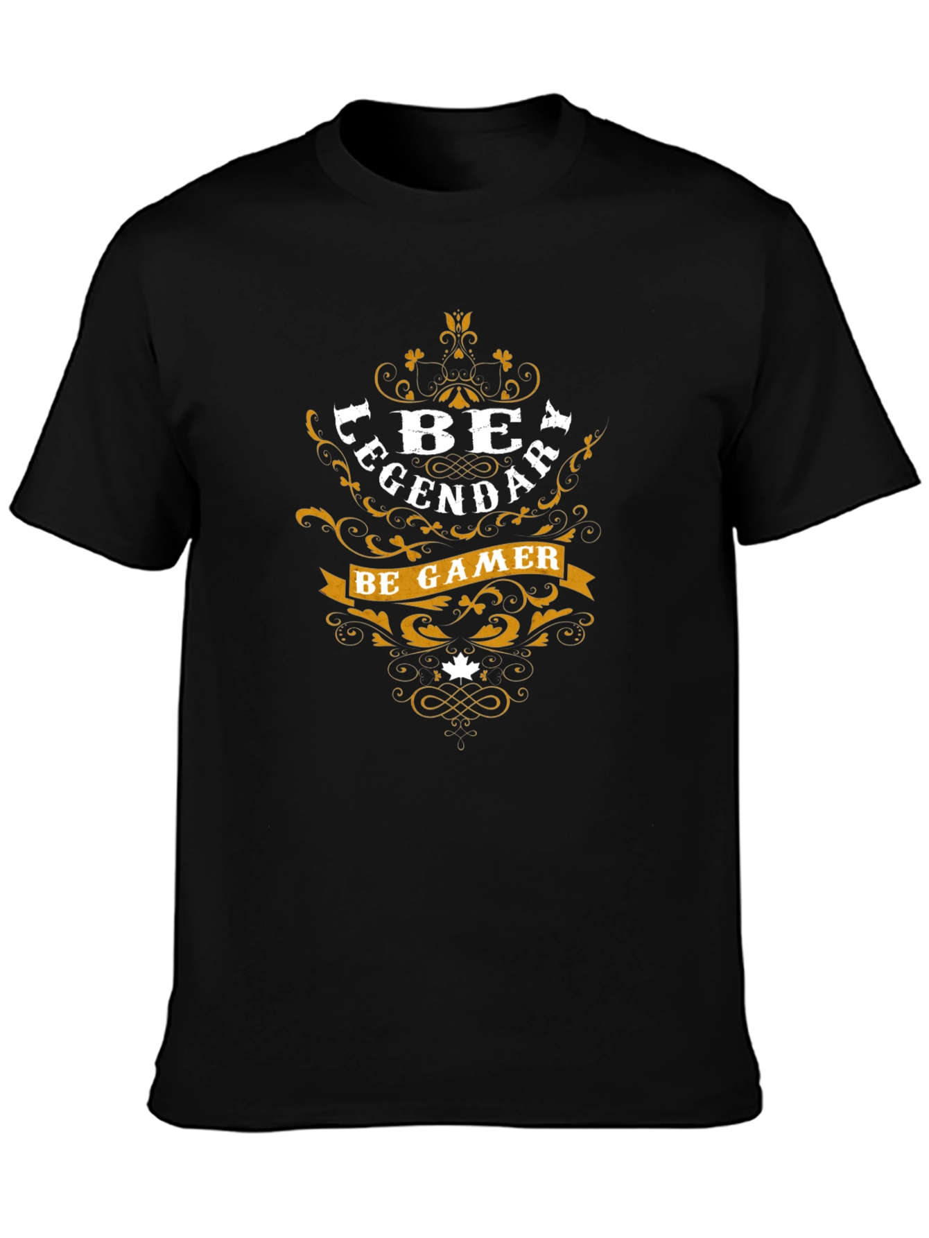 Be Legendary Be Gamer Black Graphic Tee