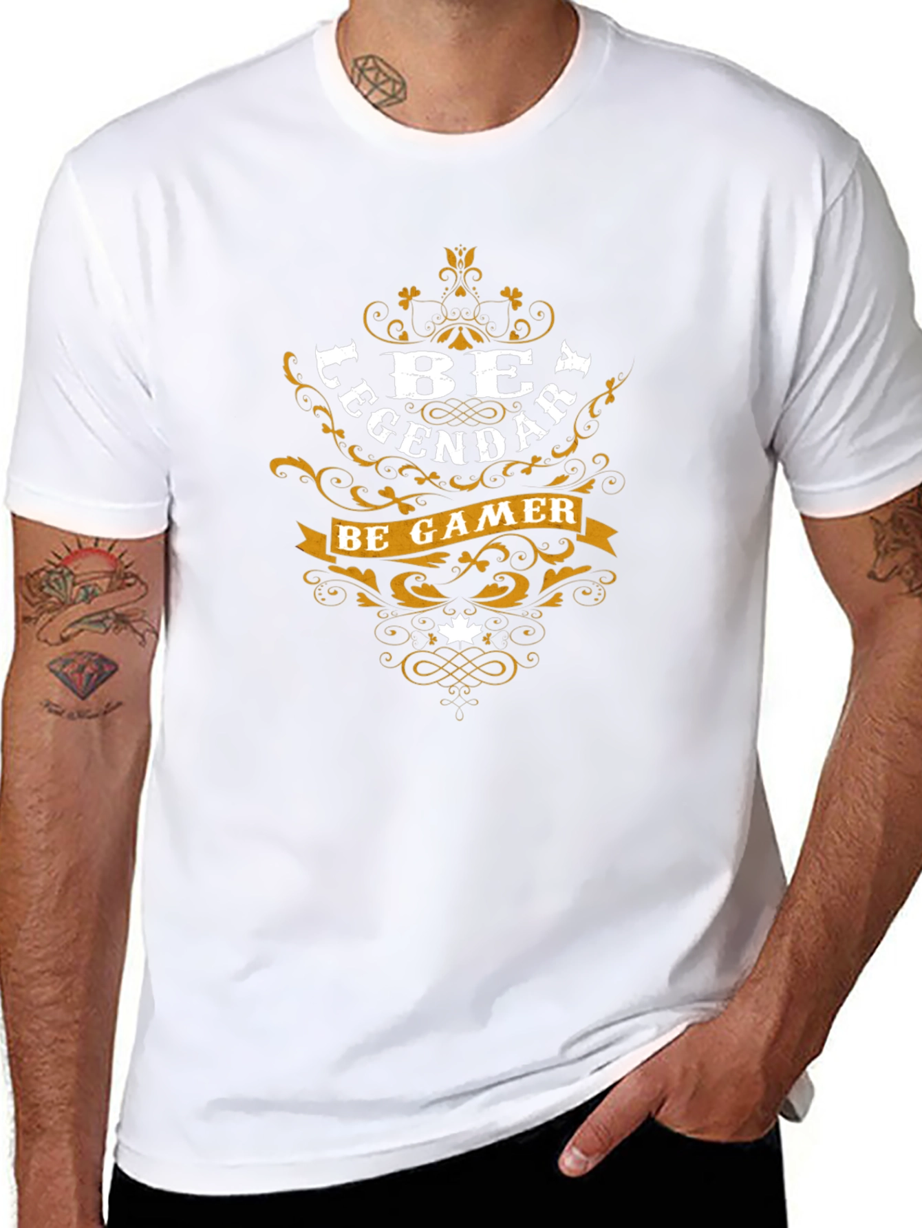 Be Legendary Be Gamer Black Graphic Tee