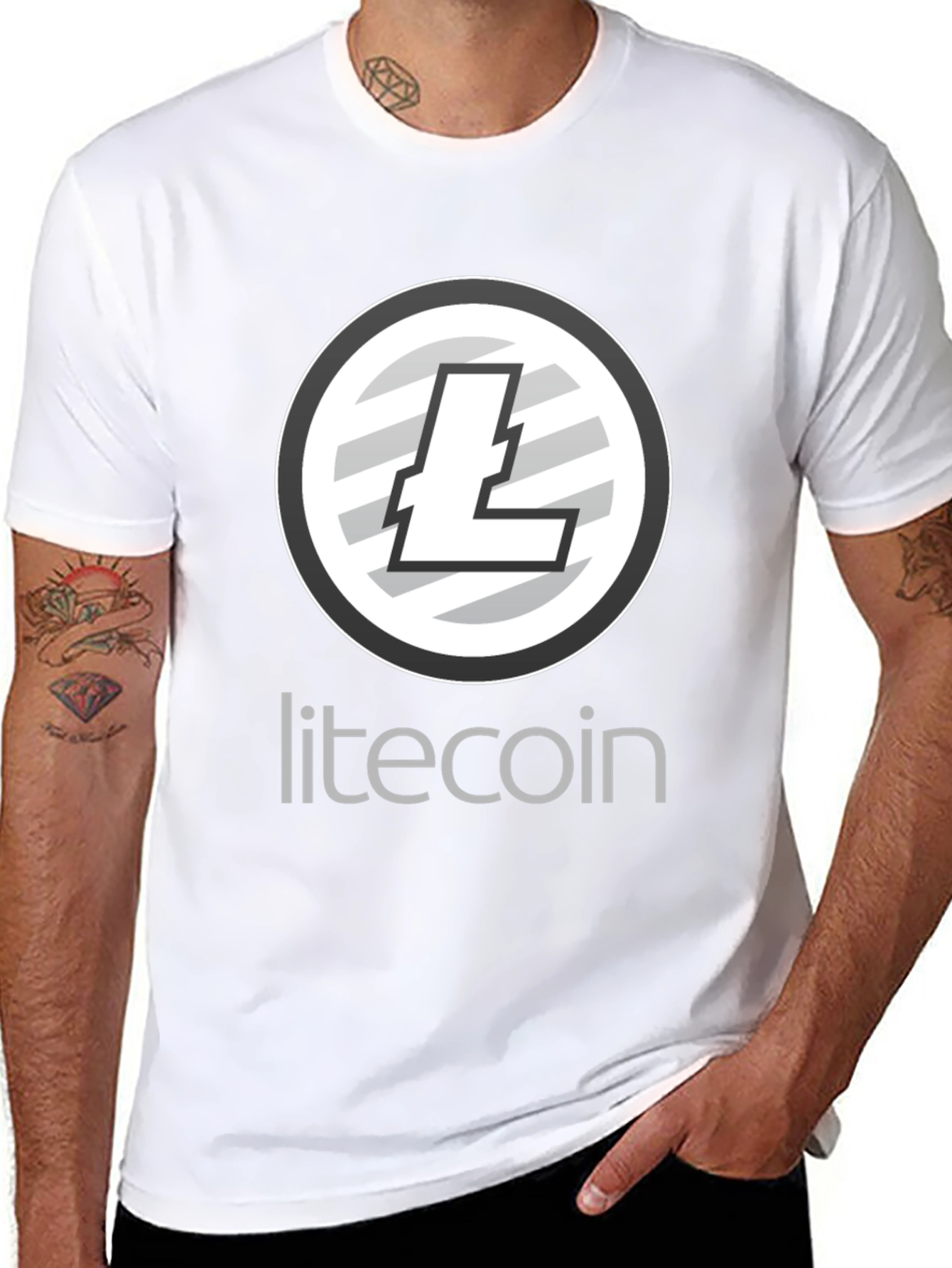 Litecoin Crypto Black T-Shirt