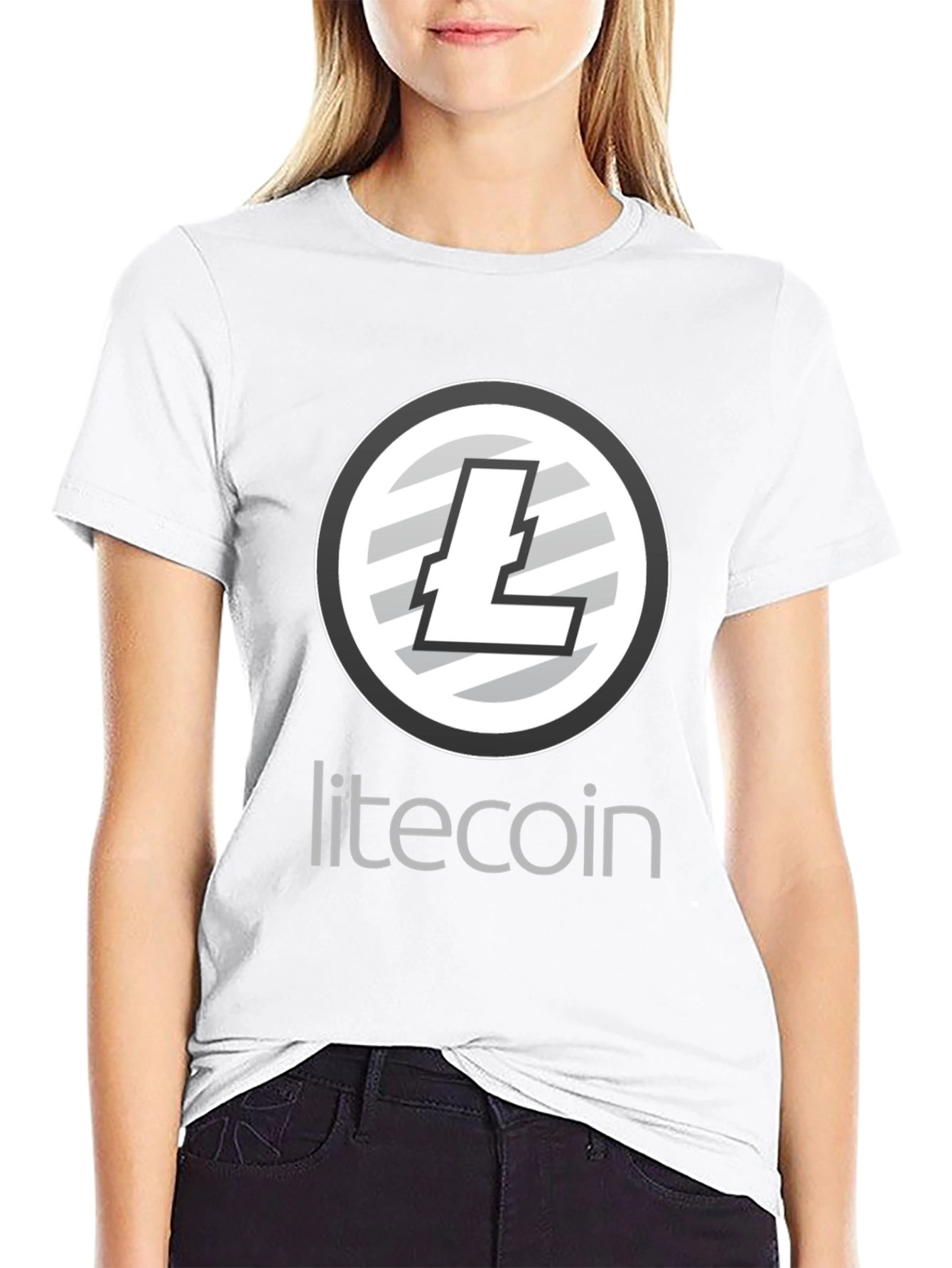 Litecoin Crypto Black T-Shirt