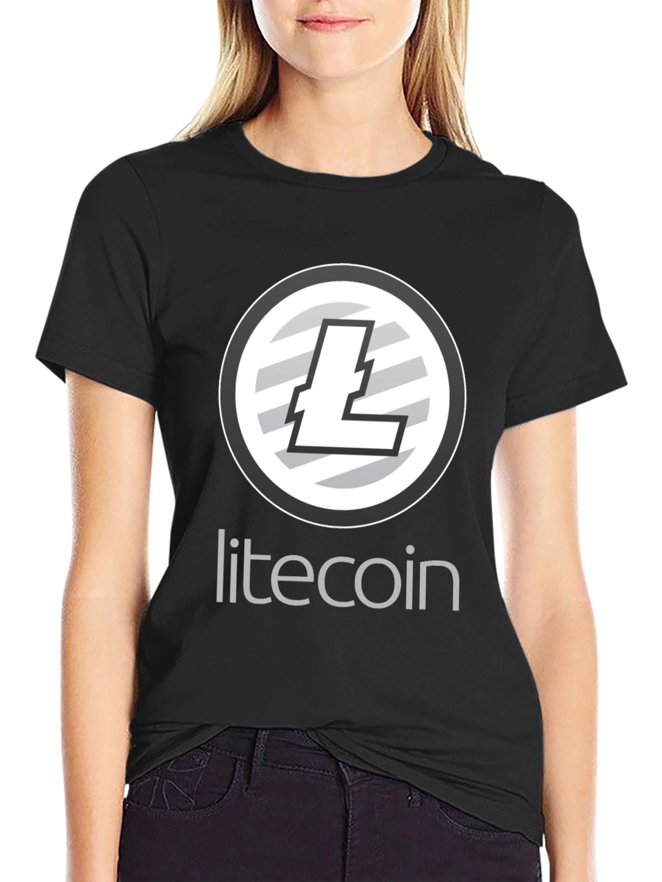 Litecoin Crypto Black T-Shirt
