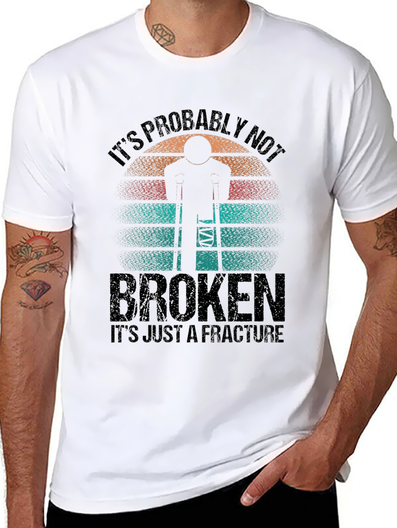 Funny Broken Bone Fracture Injury T-Shirt