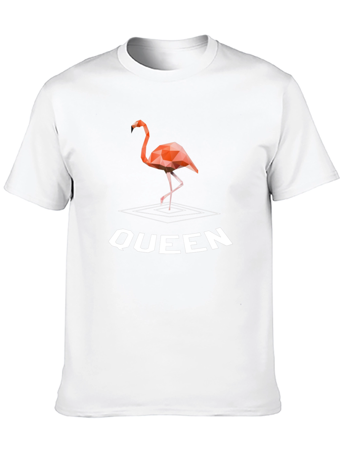 Geometric Flamingo Queen T-Shirt