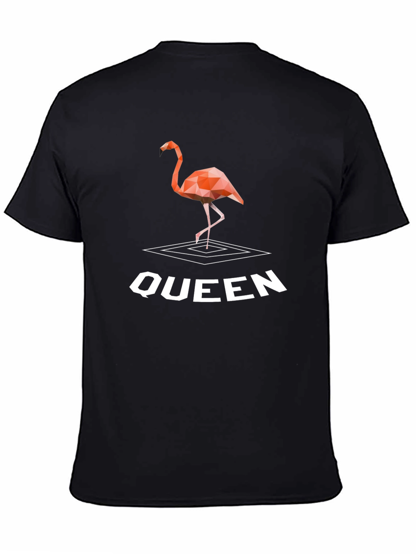 Geometric Flamingo Queen T-Shirt