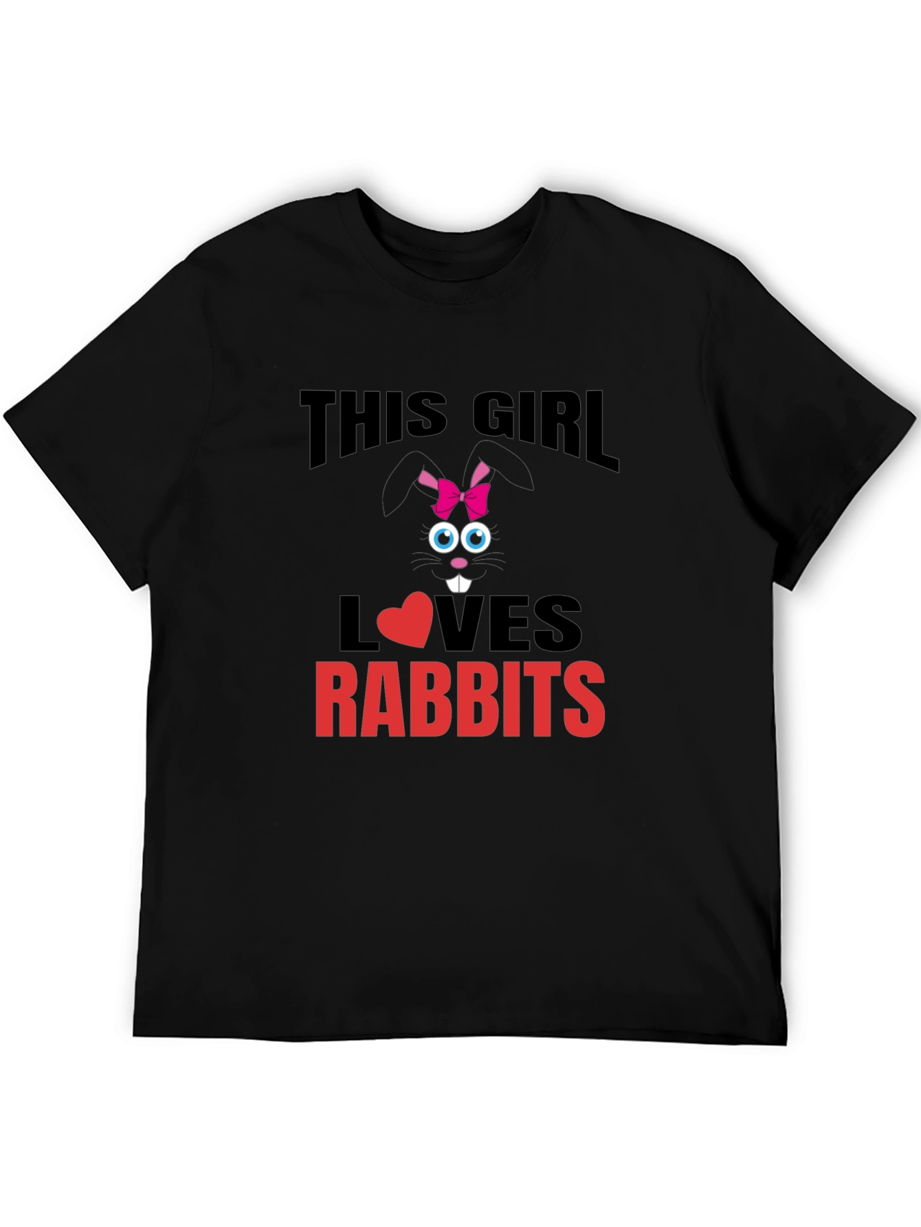 This Girl Loves Rabbits T-Shirt - Cute Bunny Tee